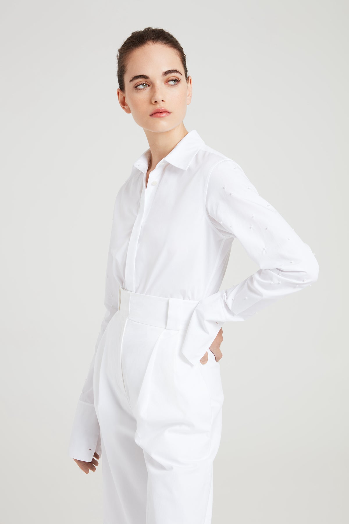 June Shirt in White | Noon By Noor