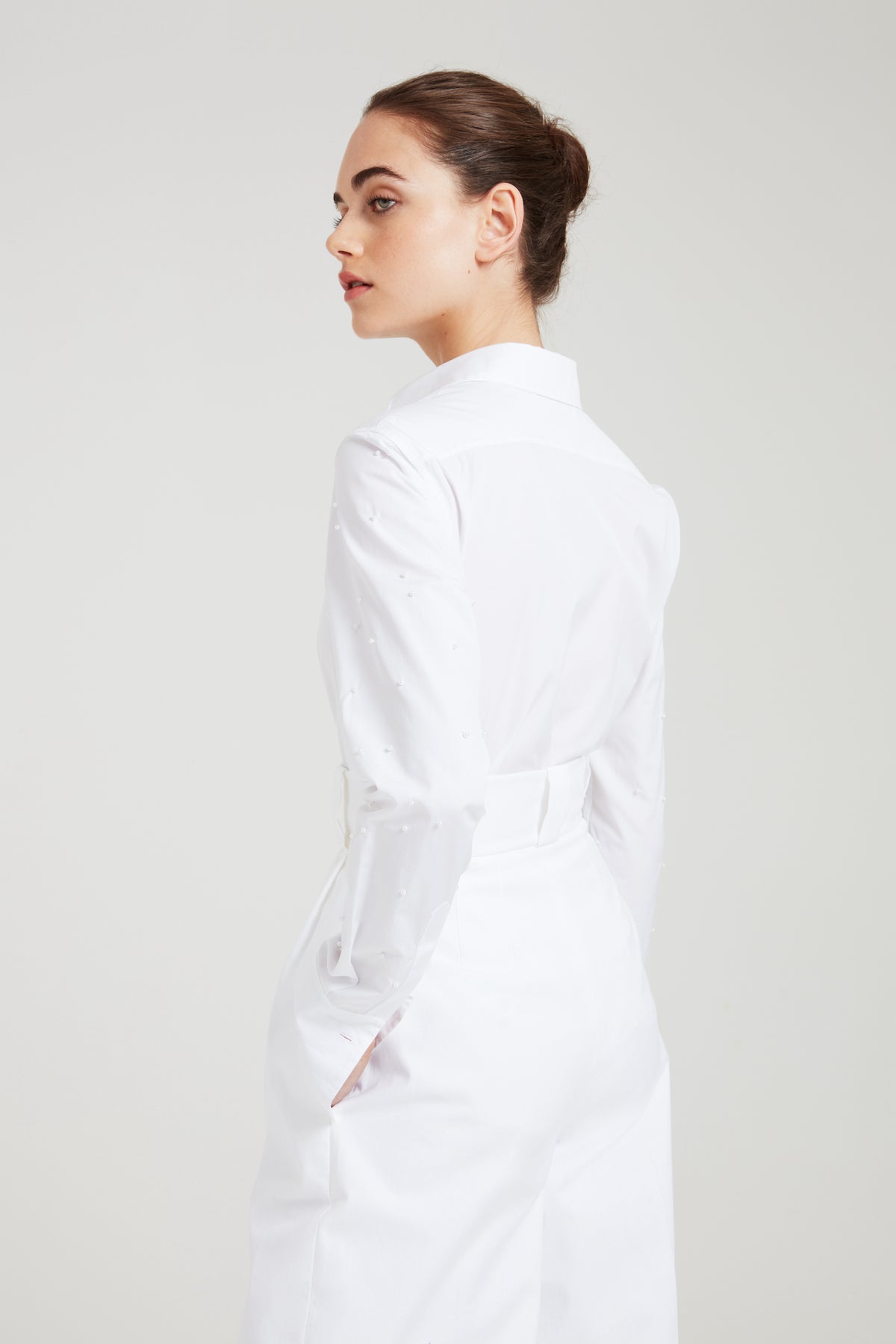 June Shirt in White | Noon By Noor