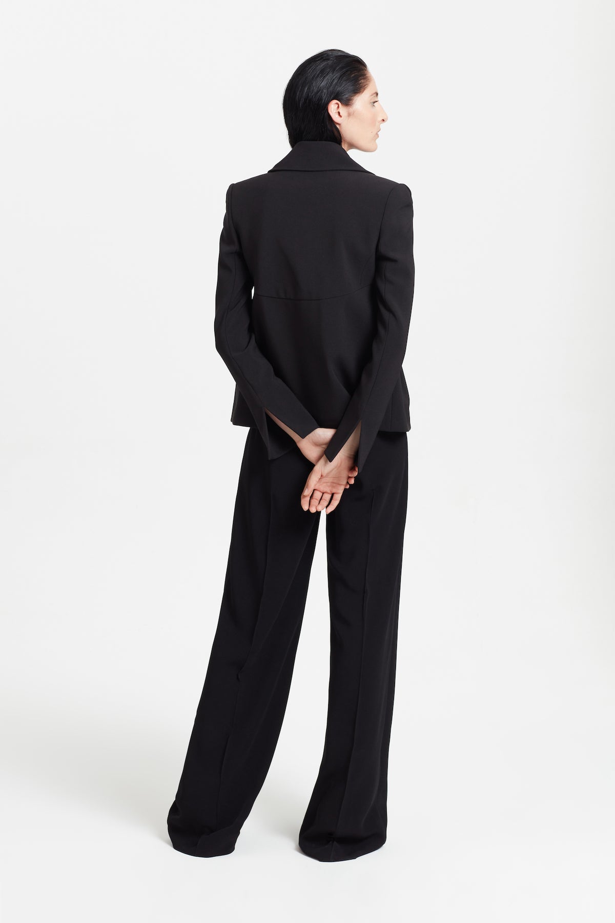 Harmonia Trouser in Black Crepe | Noon By Noor