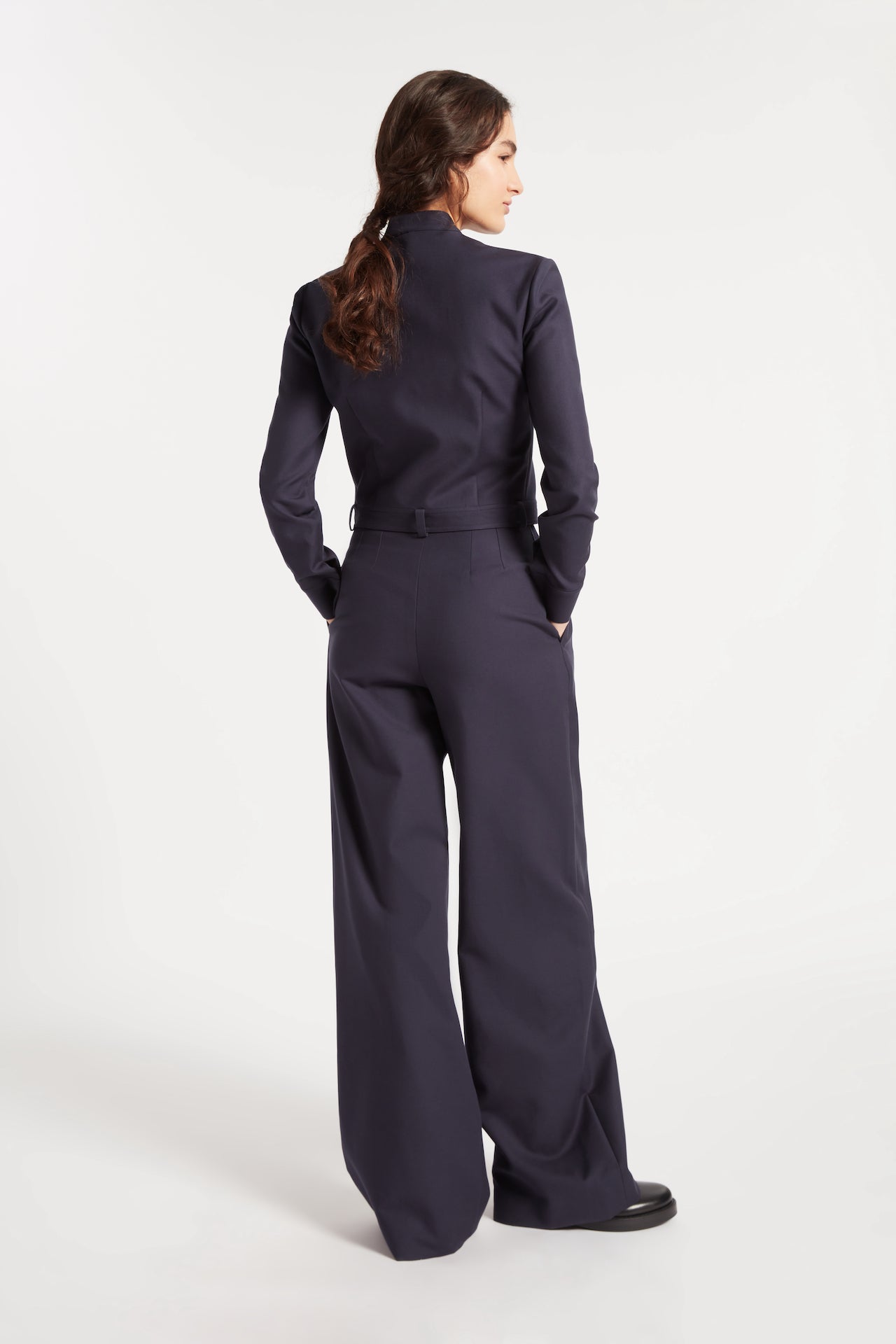 Harmonia Trouser in Navy | Noon By Noor