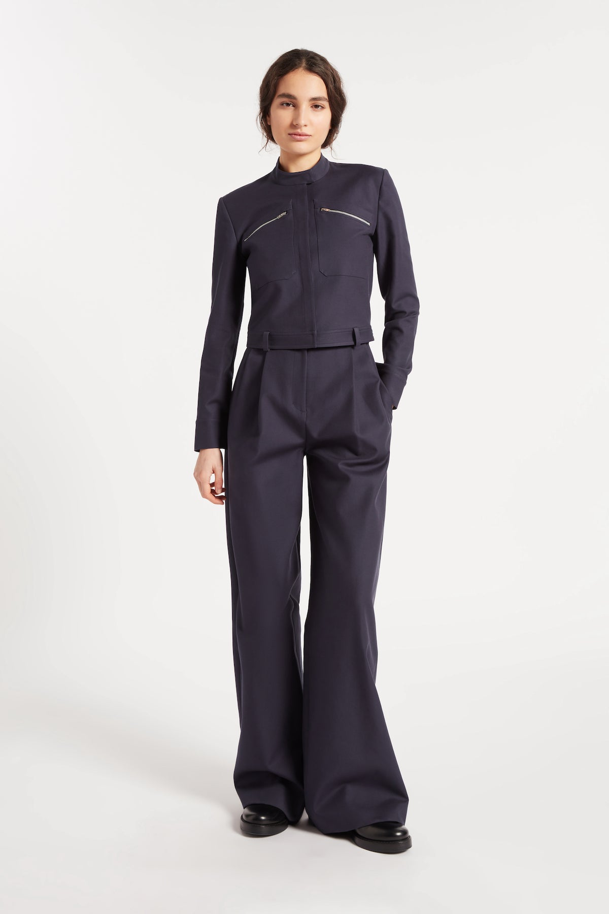 Harmonia Trouser in Navy | Noon By Noor