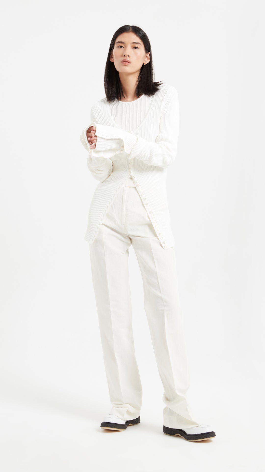 Sonia Knit in White | Noon By Noor