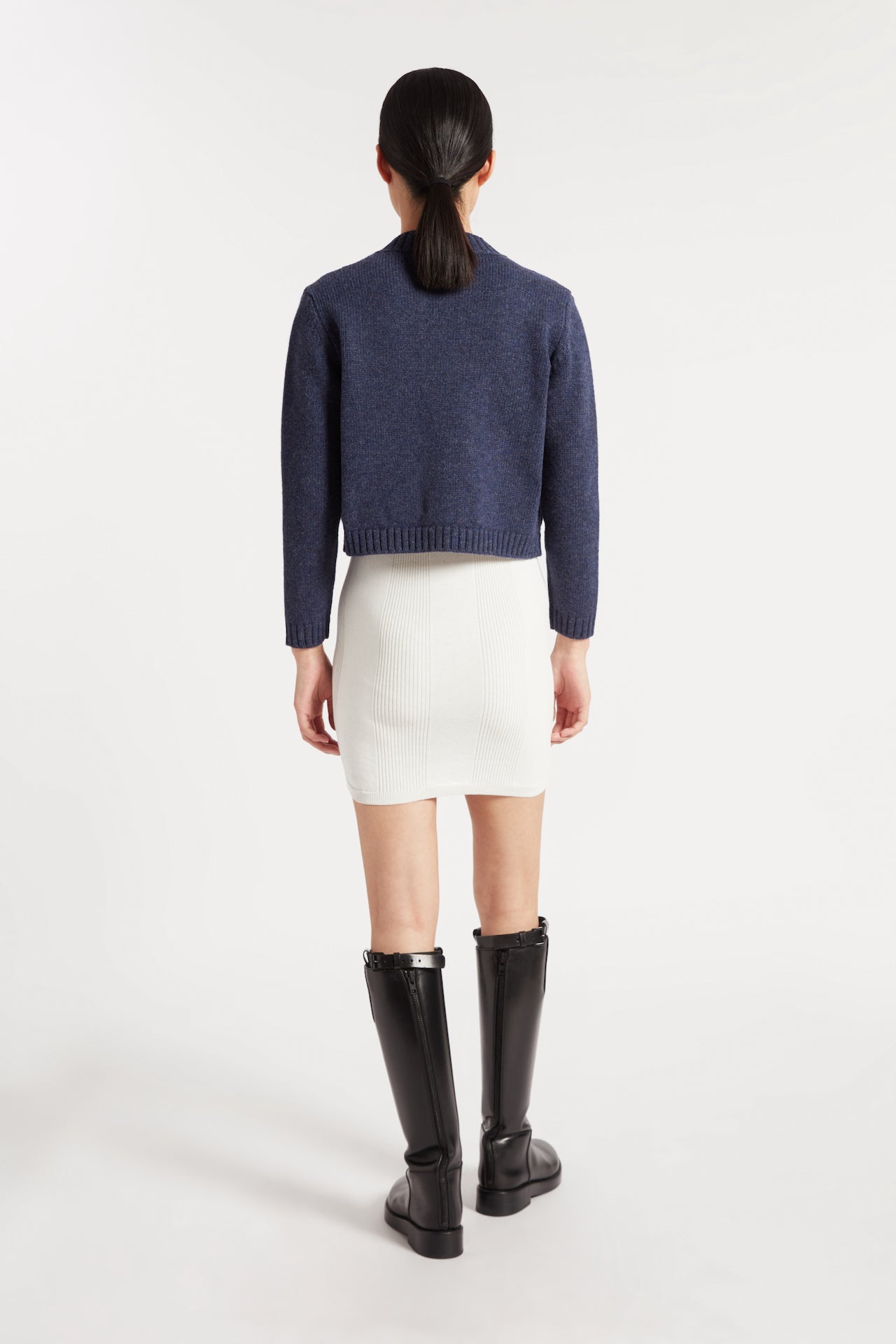 Mae Knit Vest in White | Noon By Noor