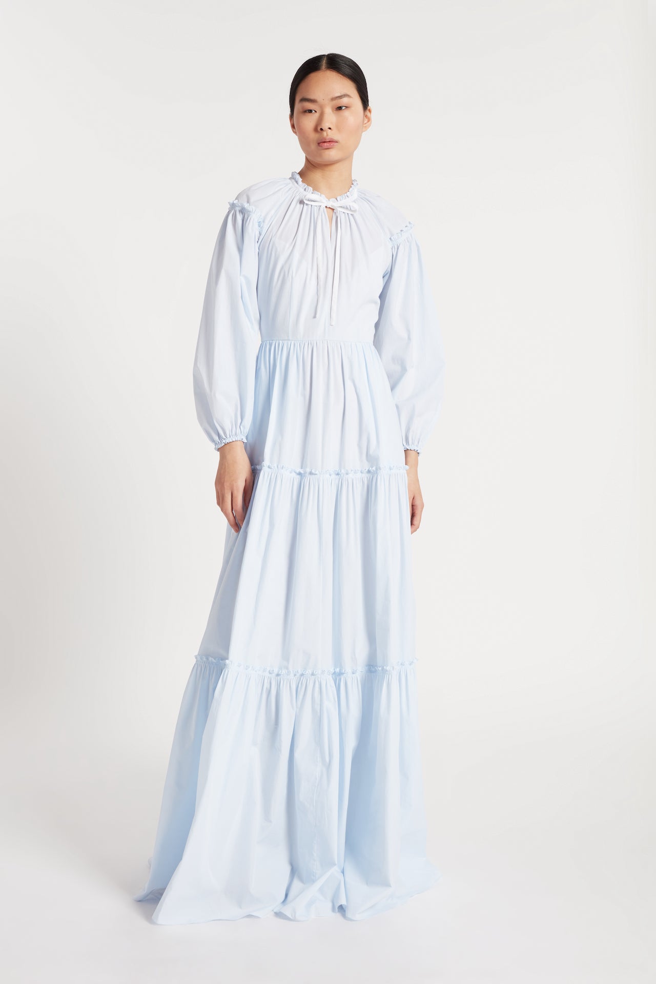 Teresa Dress in Pale Blue | Noon By Noor