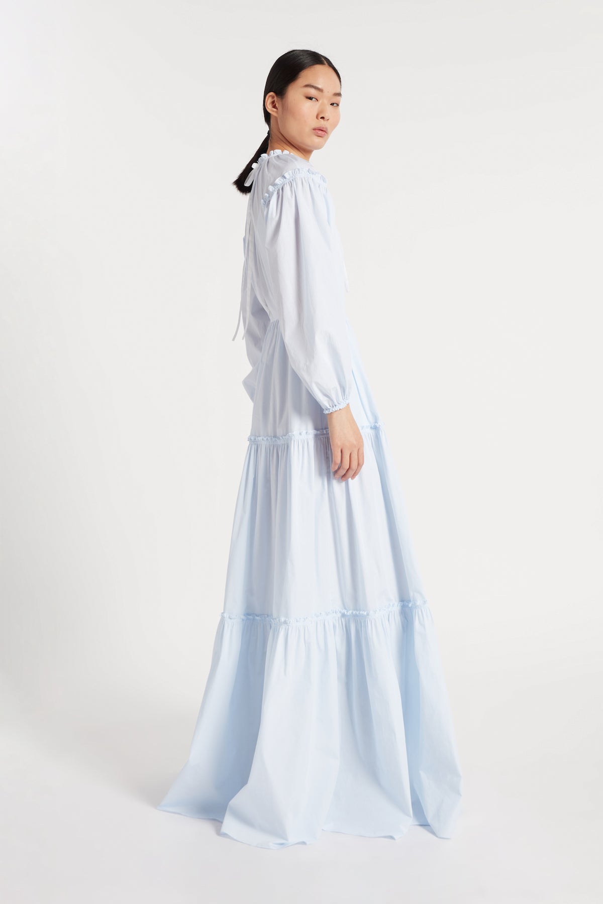 Teresa Dress in Pale Blue | Noon By Noor