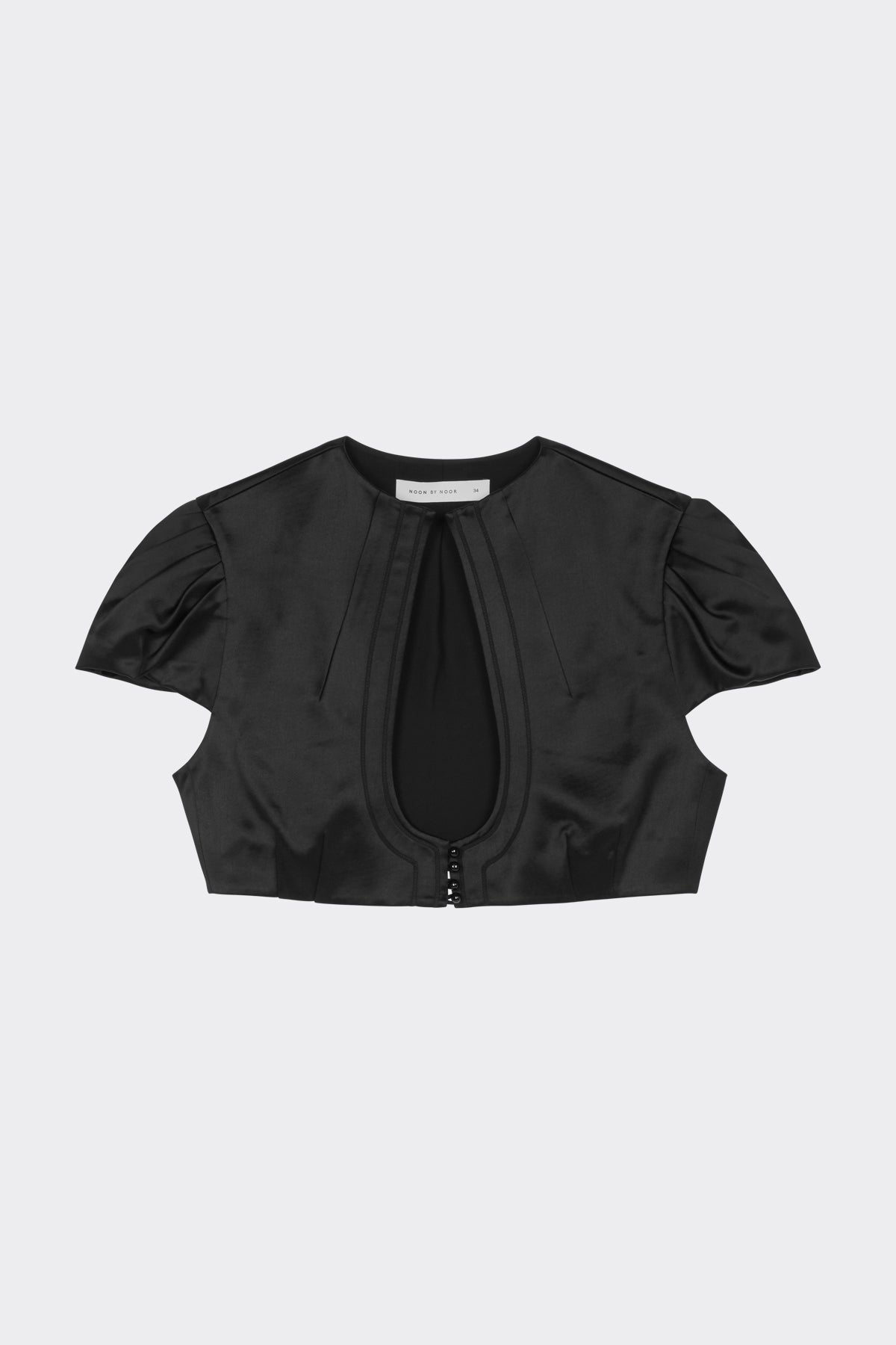 Ritu Cropped Jacket in Noir | Noon By Noor
