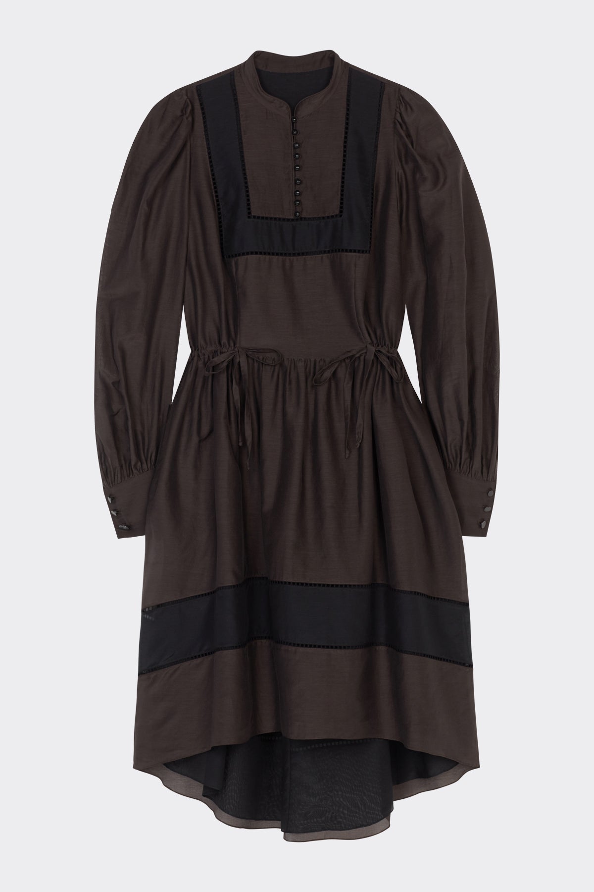 Pippa Dress in Brown Black | Noon By Noor