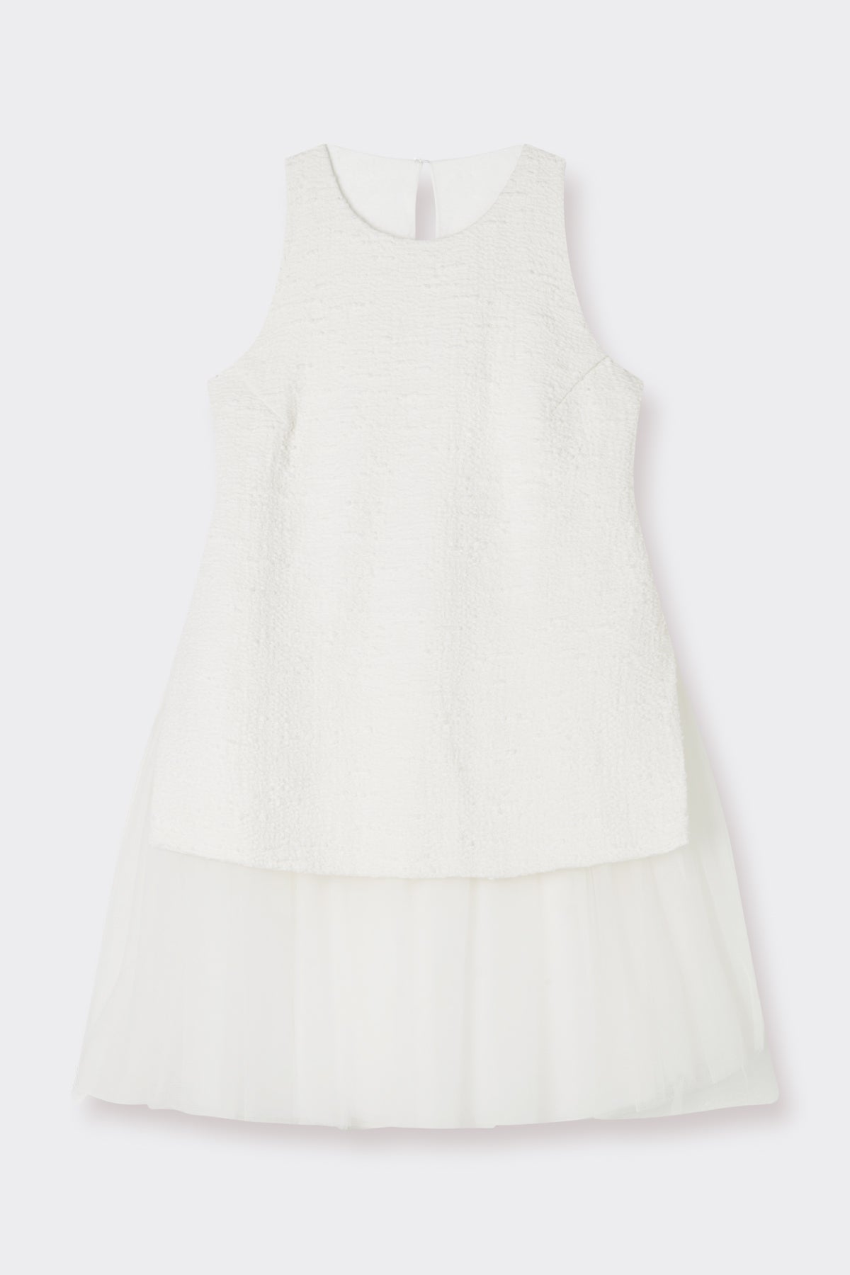 Rafaela Dress in Foam White | Noon By Noor