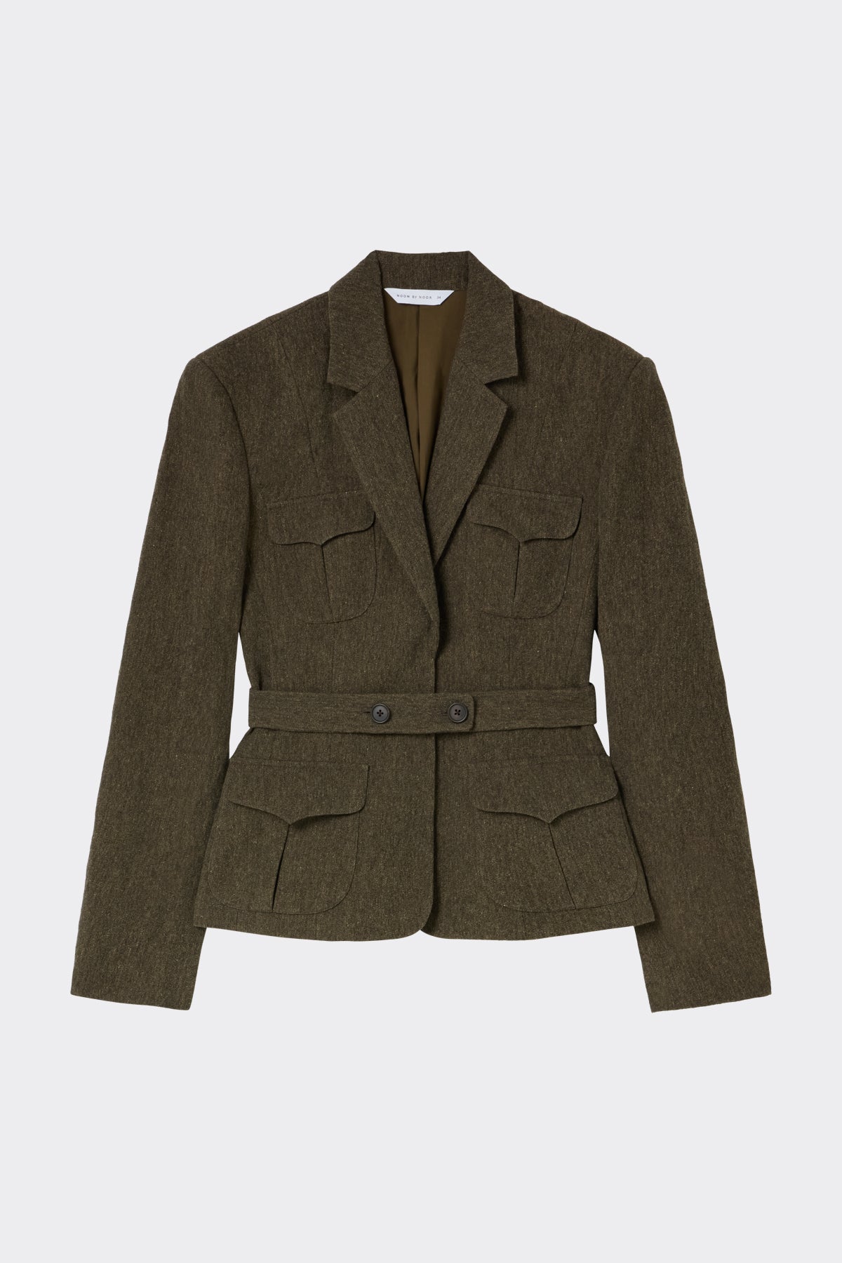 Kingscross Jacket in Khaki | Noon By Noor