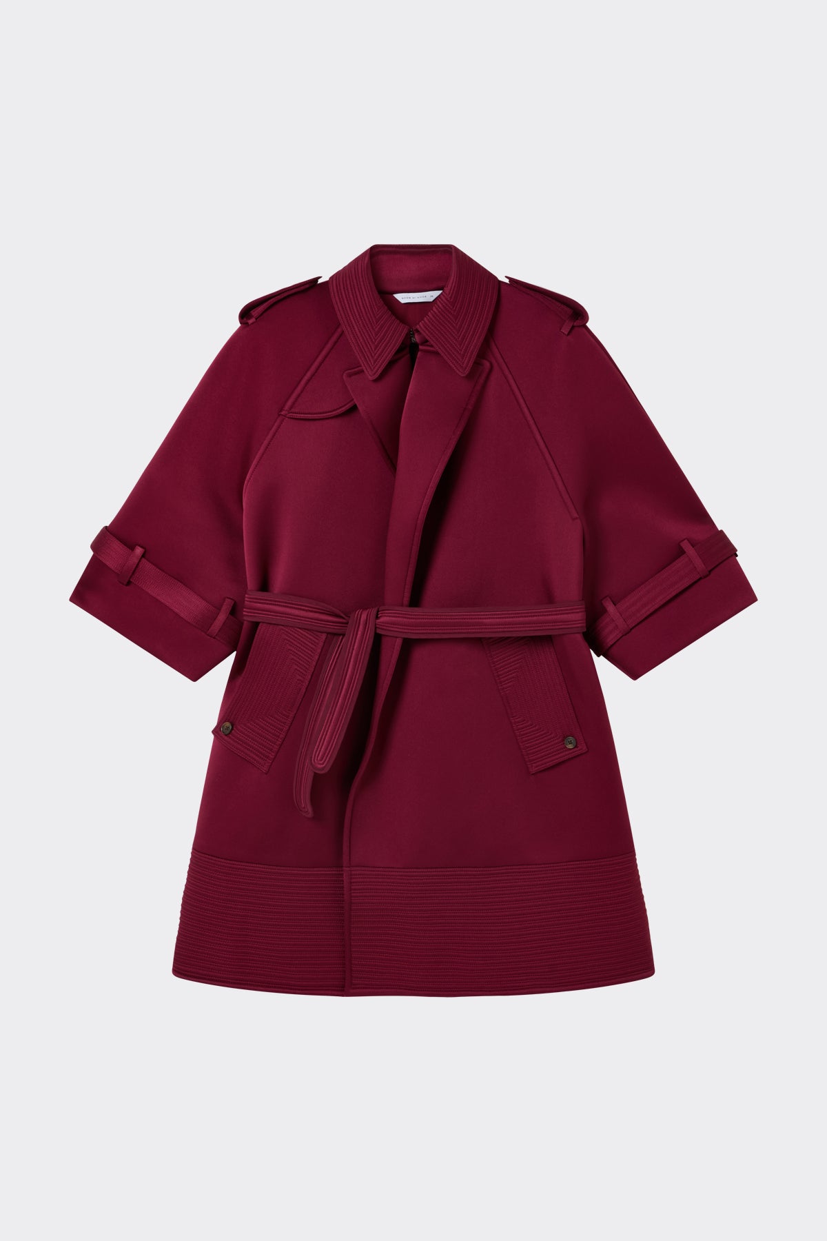 Parklane Coat in Deep Cherry | Noon By Noor