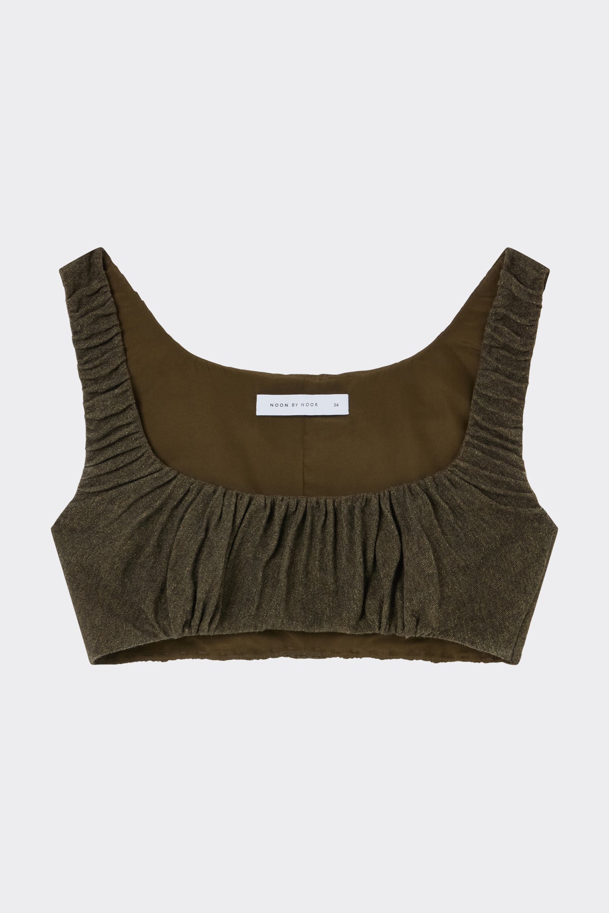 Rue Bralette in Khaki | Noon By Noor