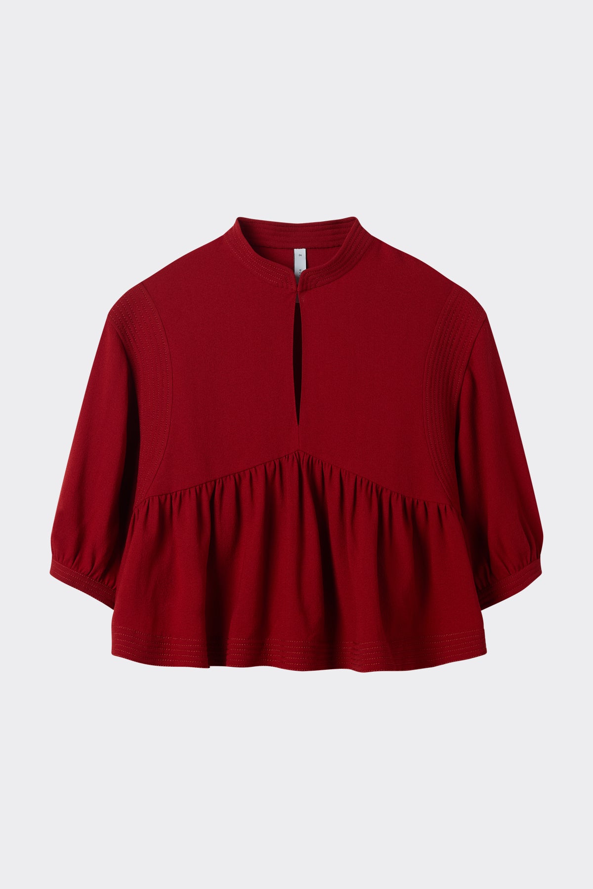 Payton Blouse in Pillarbox Red| Noon by Noor