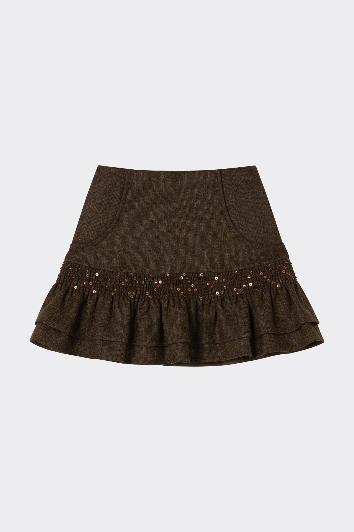 Rosanna Skirt in Mud| Noon by Noor