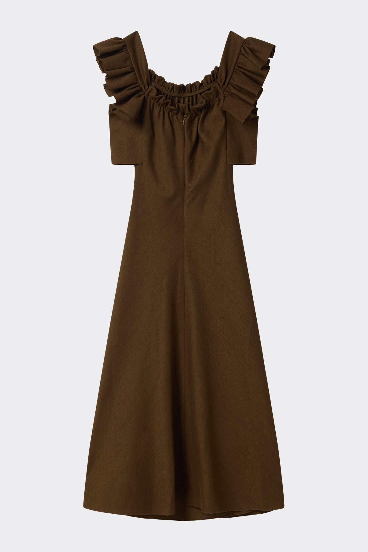 Dora Dress in Dark Khaki | Noon By Noor