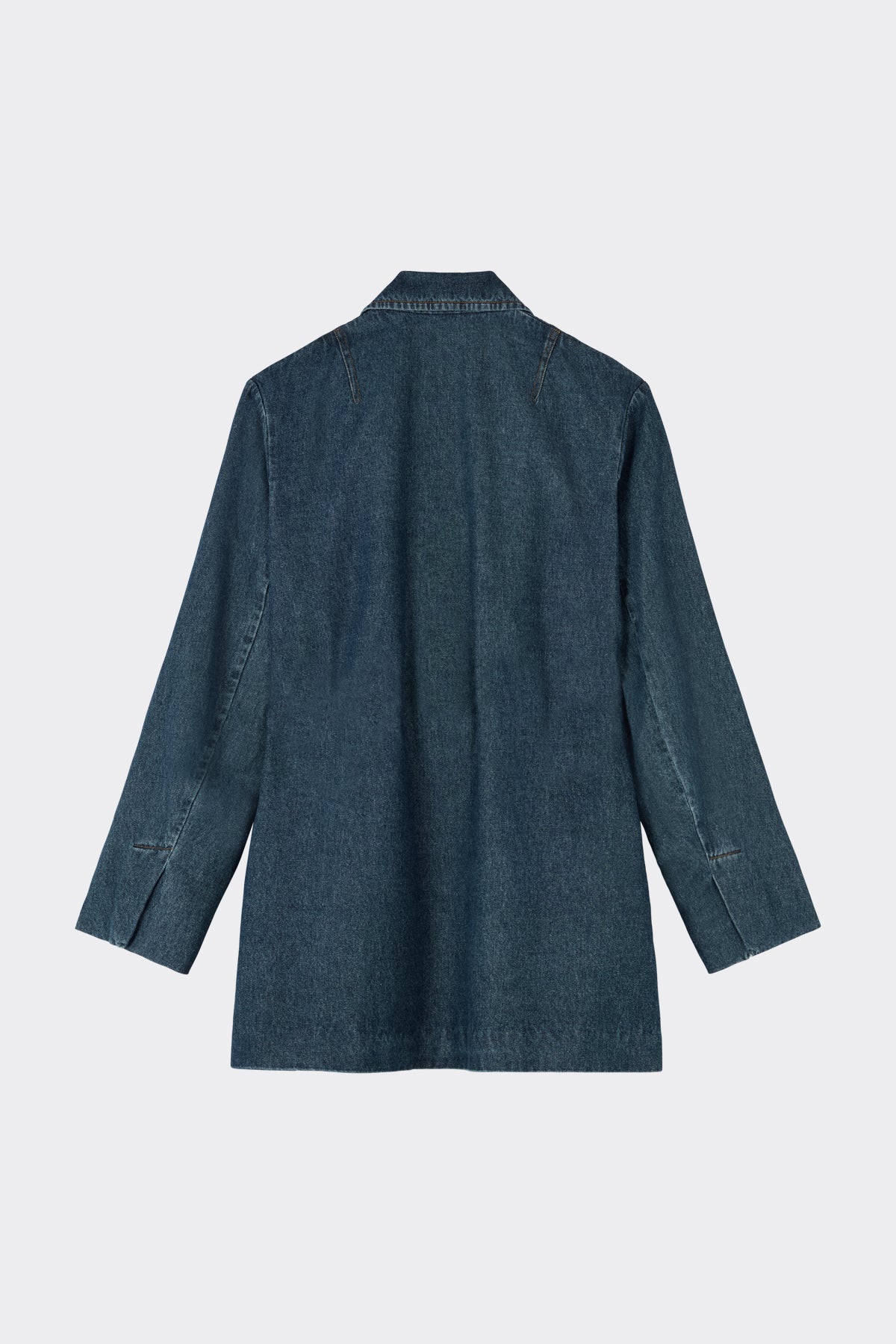 Welbeck St Jacket in Mid Blue | Noon By Noor