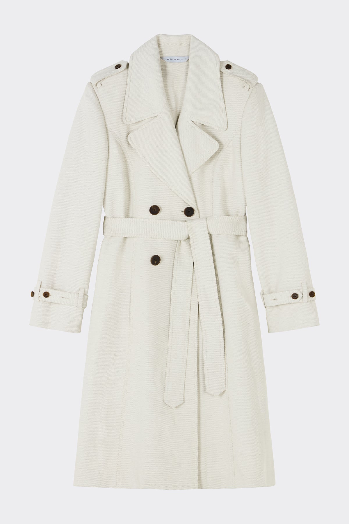 Raquel Coat in Chalk White| Noon by Noor