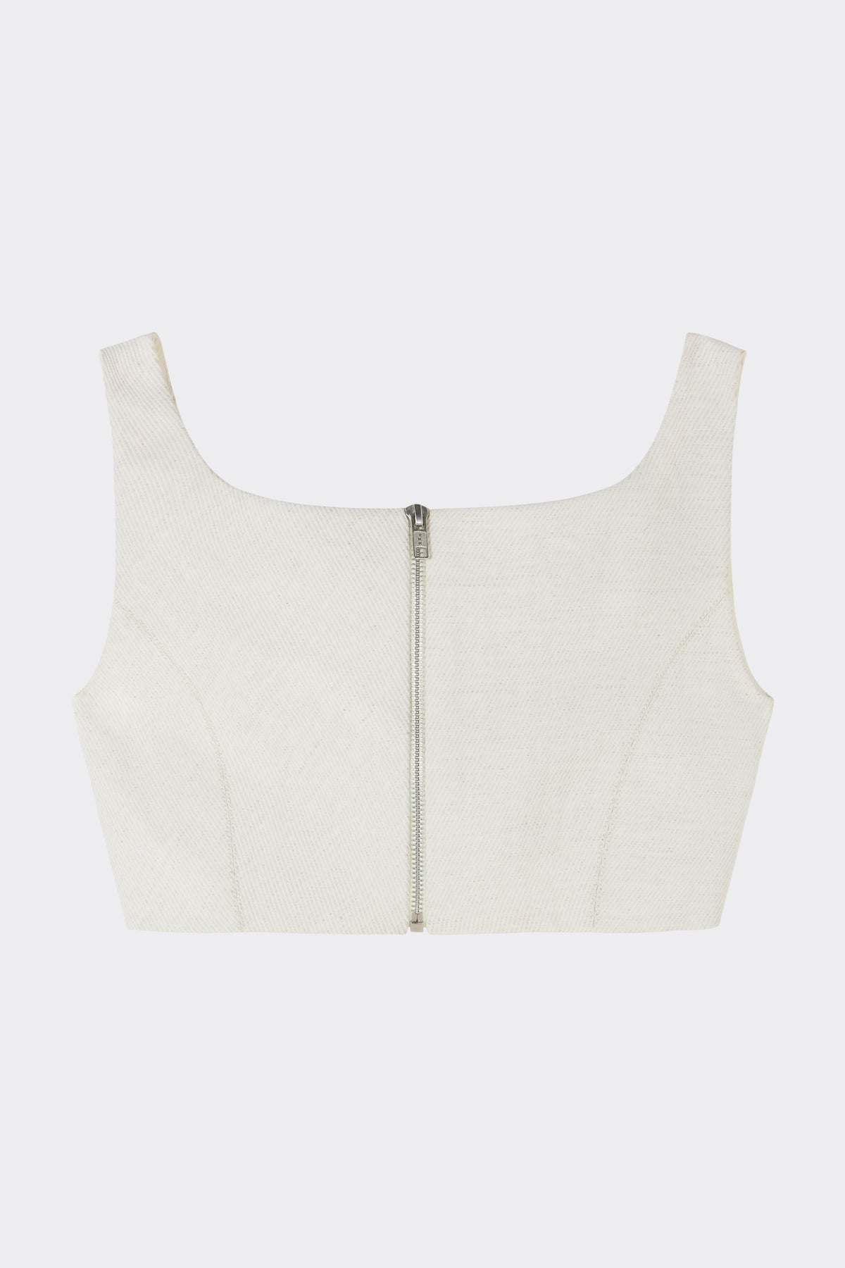 Zaha Corset Top in Chalk White | Noon By Noor