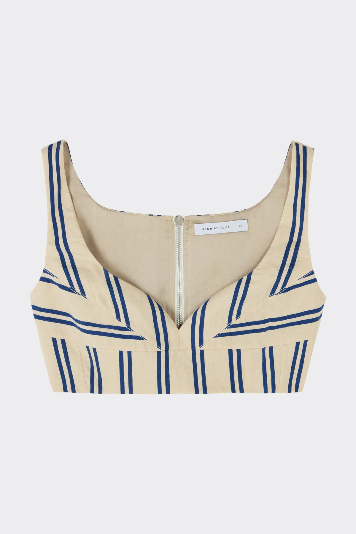 Zaha Corset Top in Blue| Noon by Noor