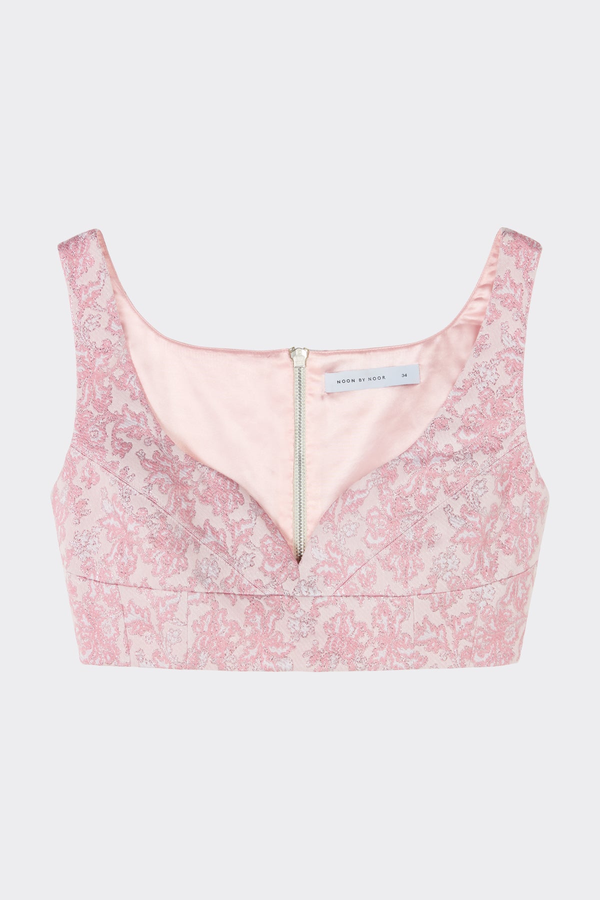 Zaha Corset Top in Soft Pink| Noon by Noor