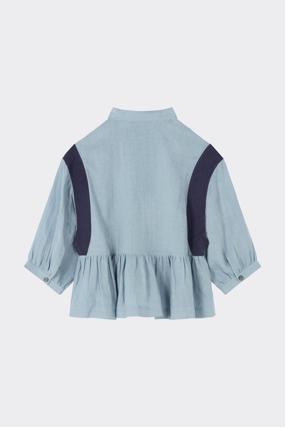 Payton Top in Mid Blue| Noon by Noor