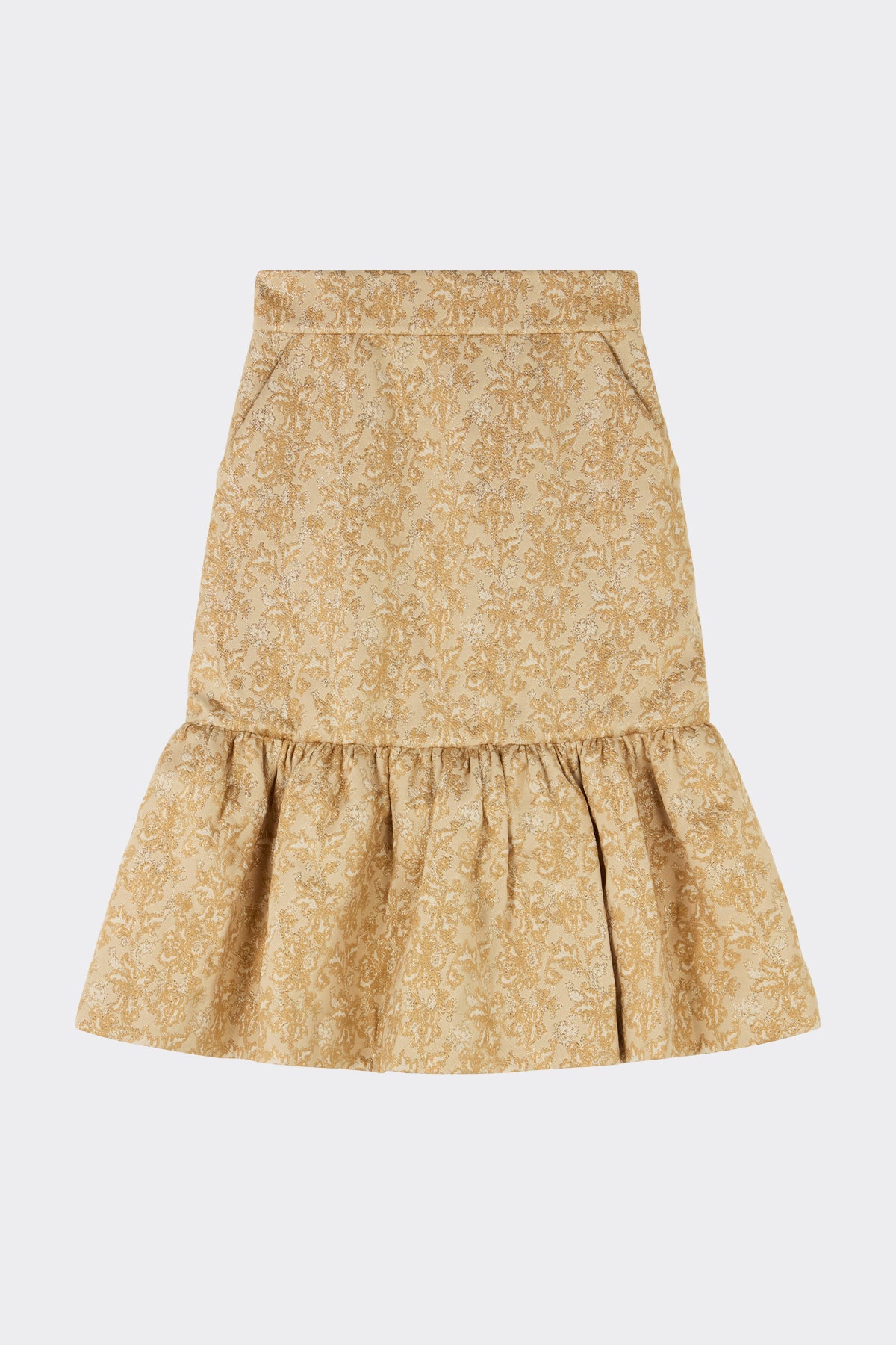 Polla Skirt in Pale Gold| Noon by Noor