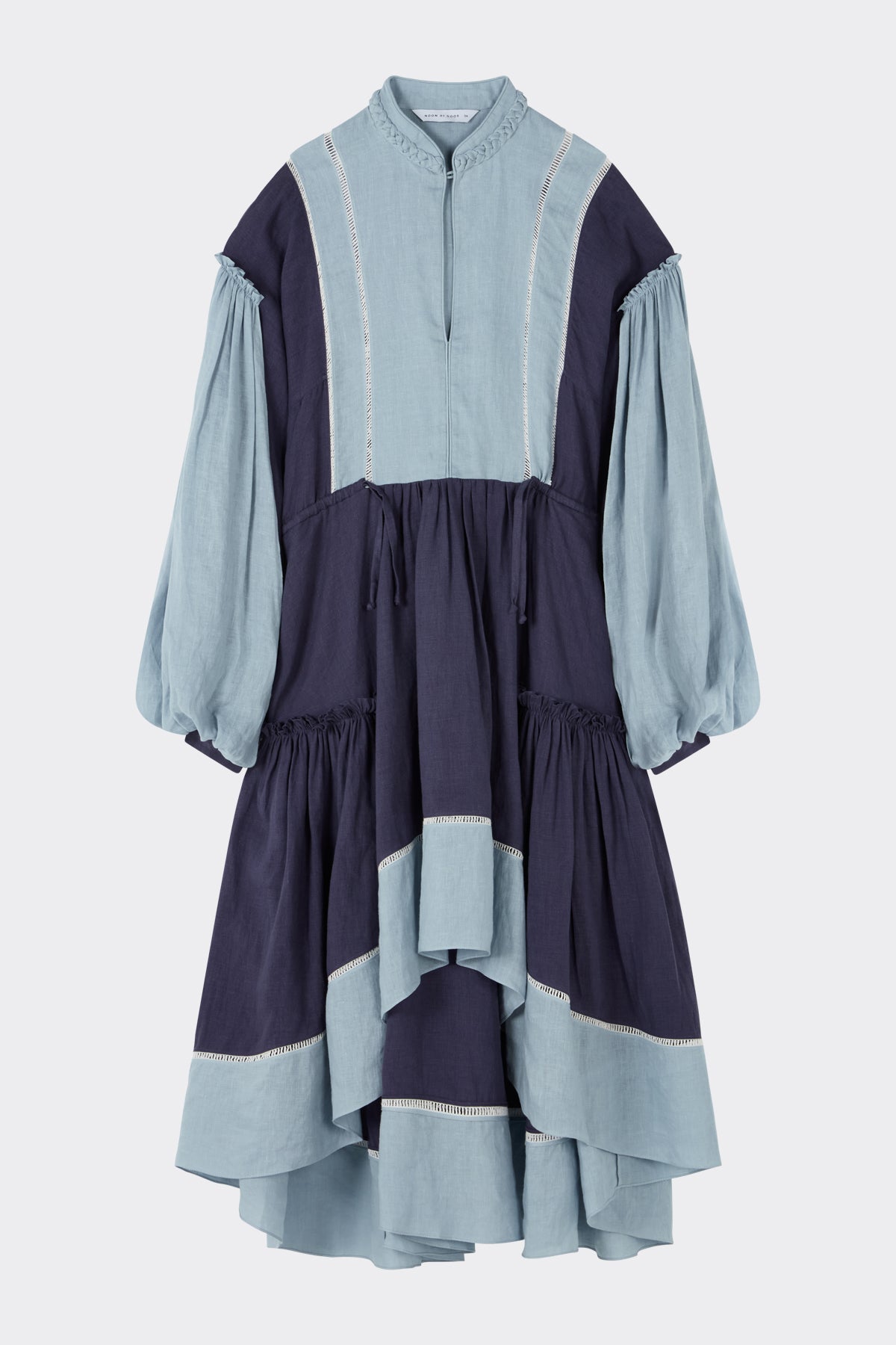 Hero Dress in Blue Mix| Noon by Noor