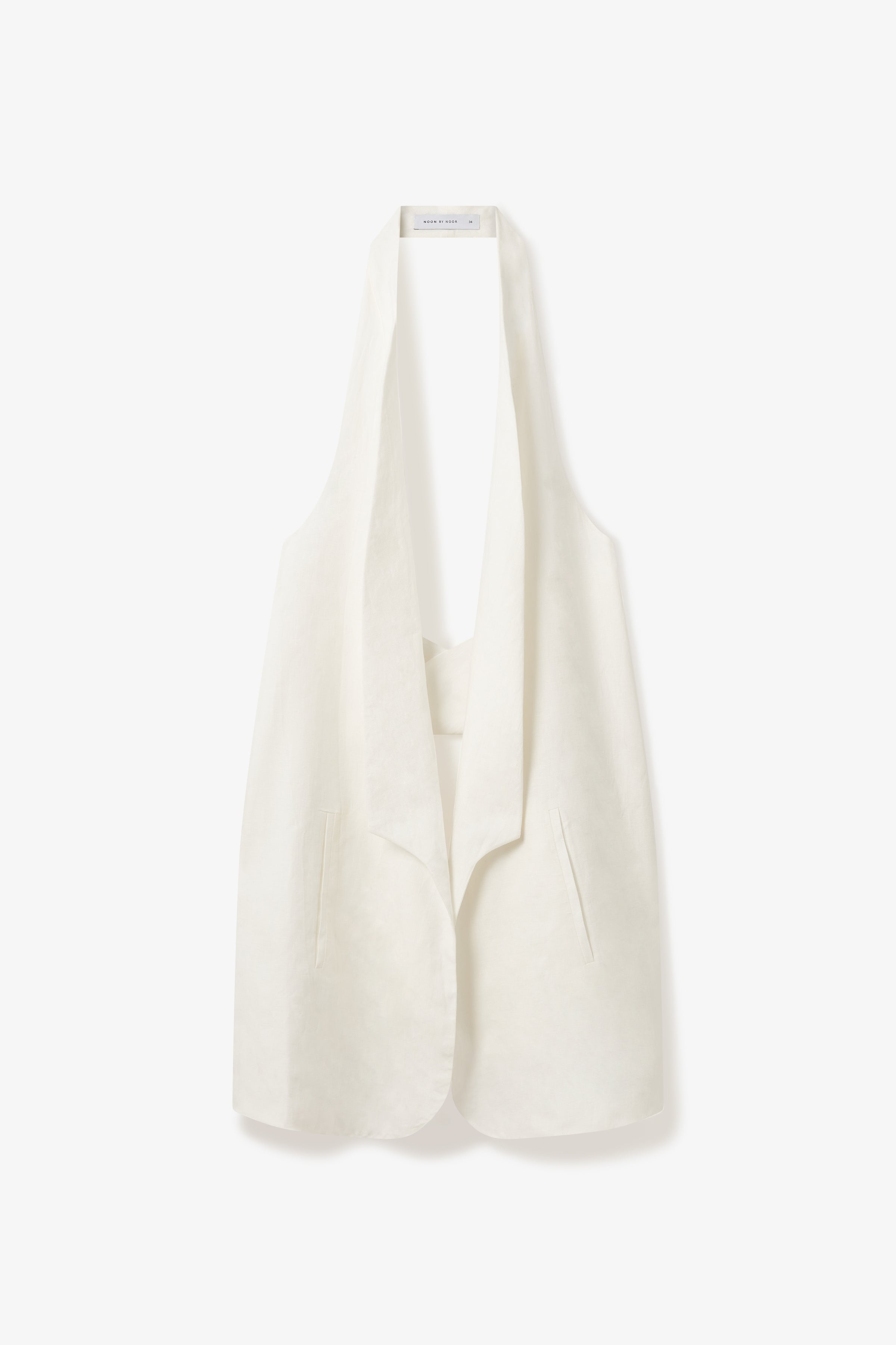 Delphin Gilet in Soft White | Noon By Noor
