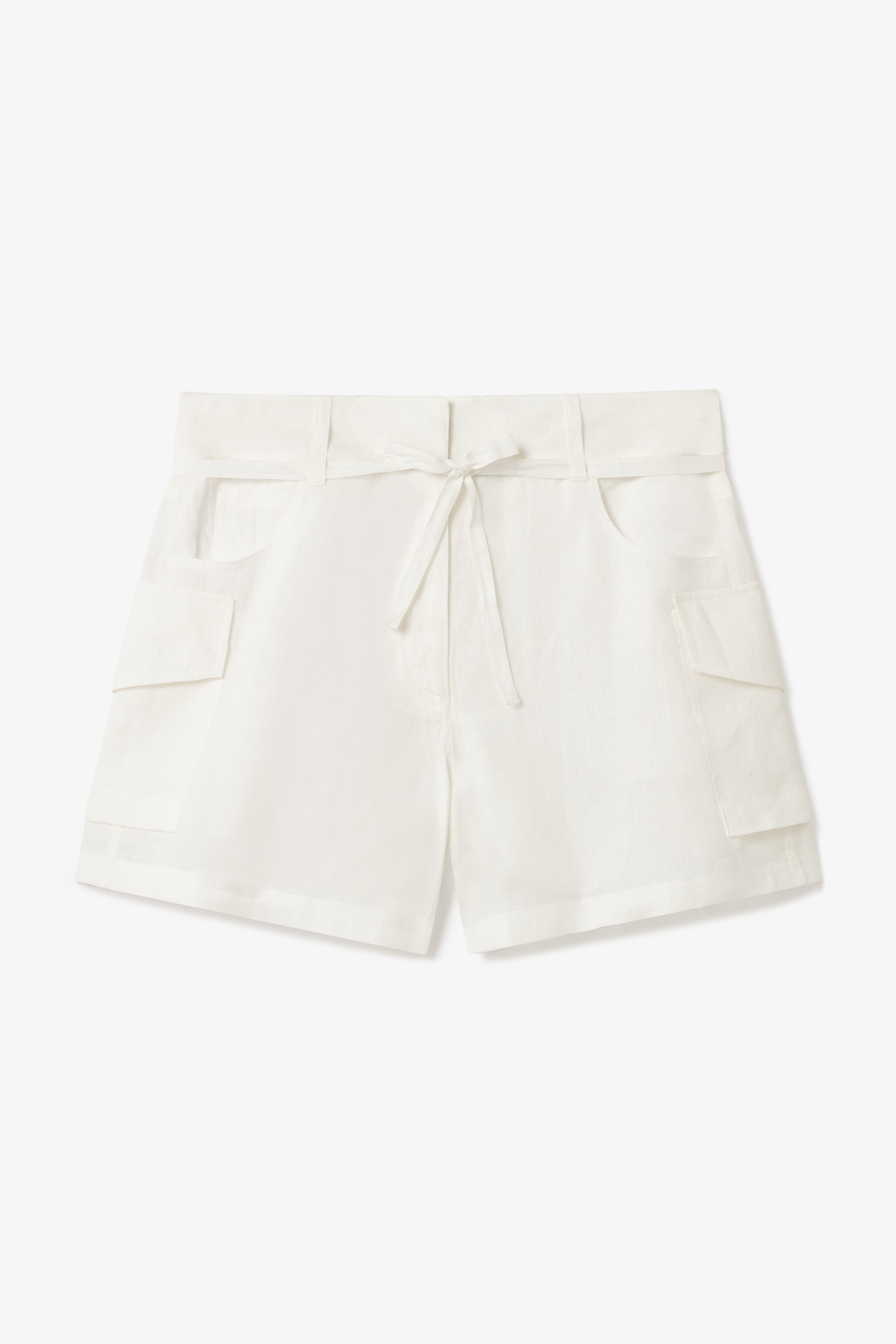 Makena Shorts in Soft White | Noon By Noor