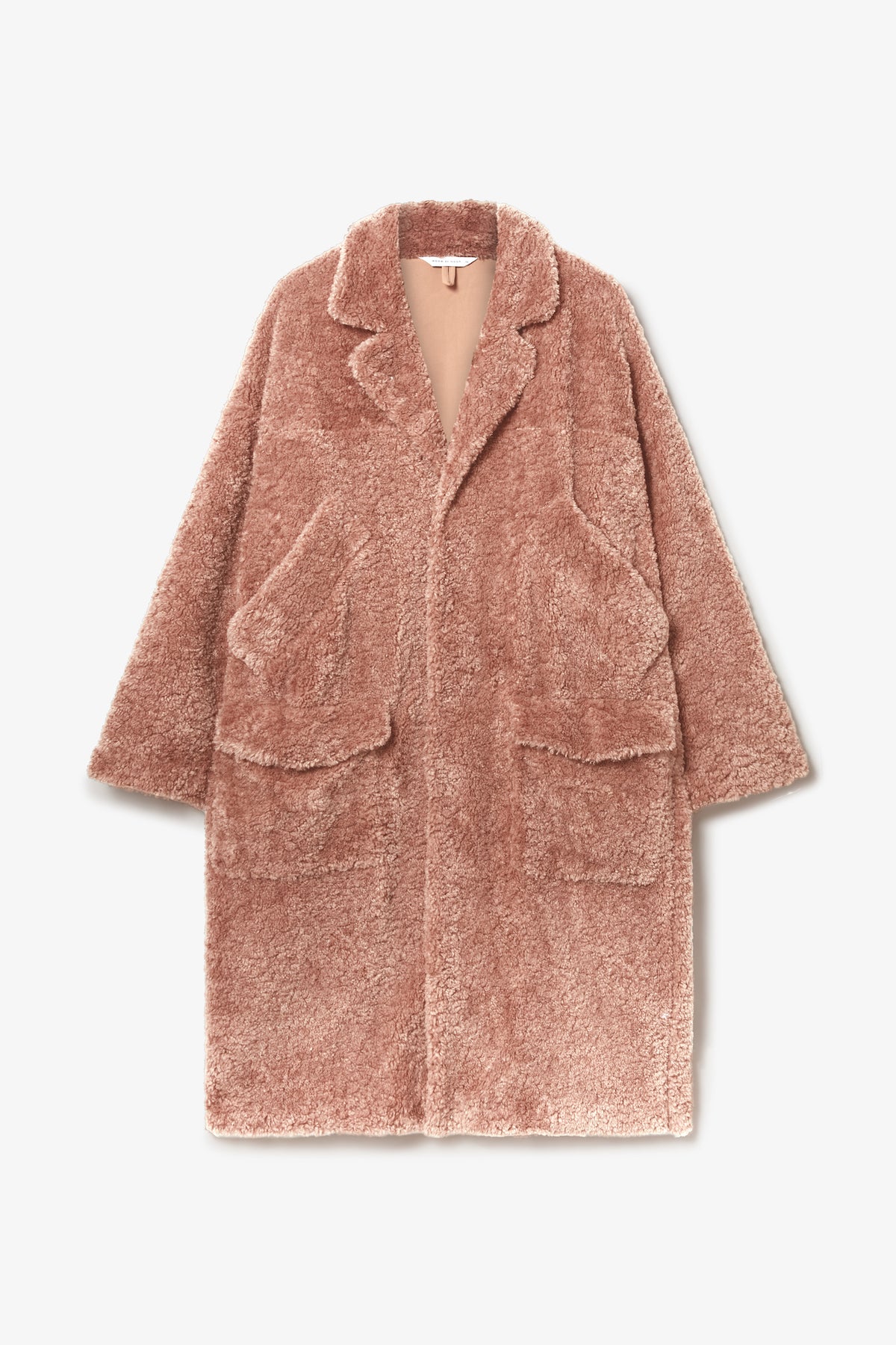 Deborah Coat in Dusk Pink| Noon by Noor