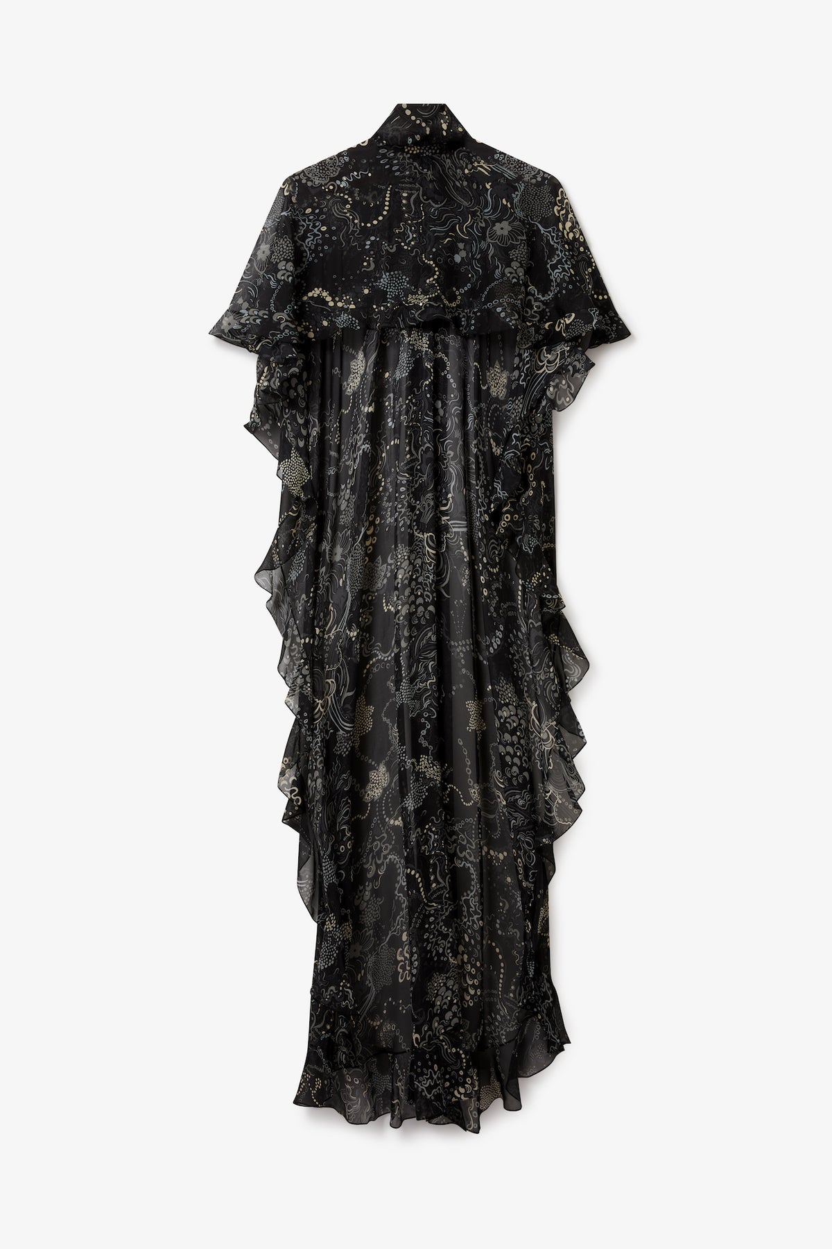 Capa Cape Top in Black Grey Mix| Noon by Noor