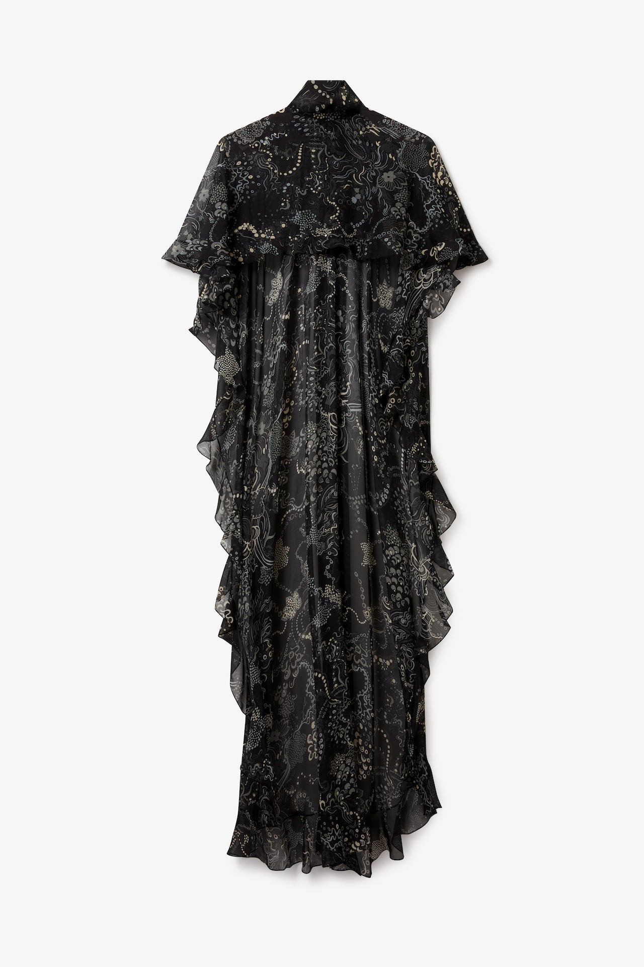 Capa Cape Top in Black Grey Mix | Noon By Noor