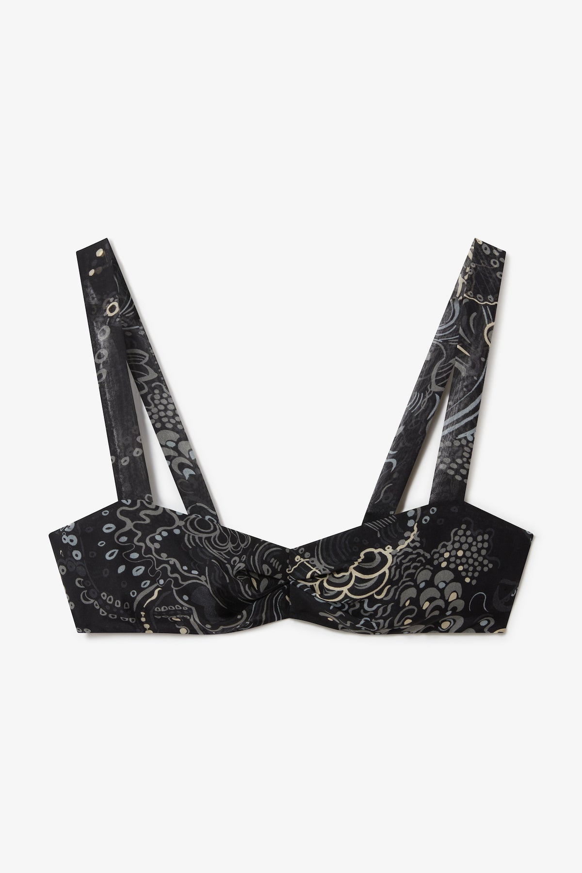 Afia Bralette in Black Grey Mix| Noon by Noor