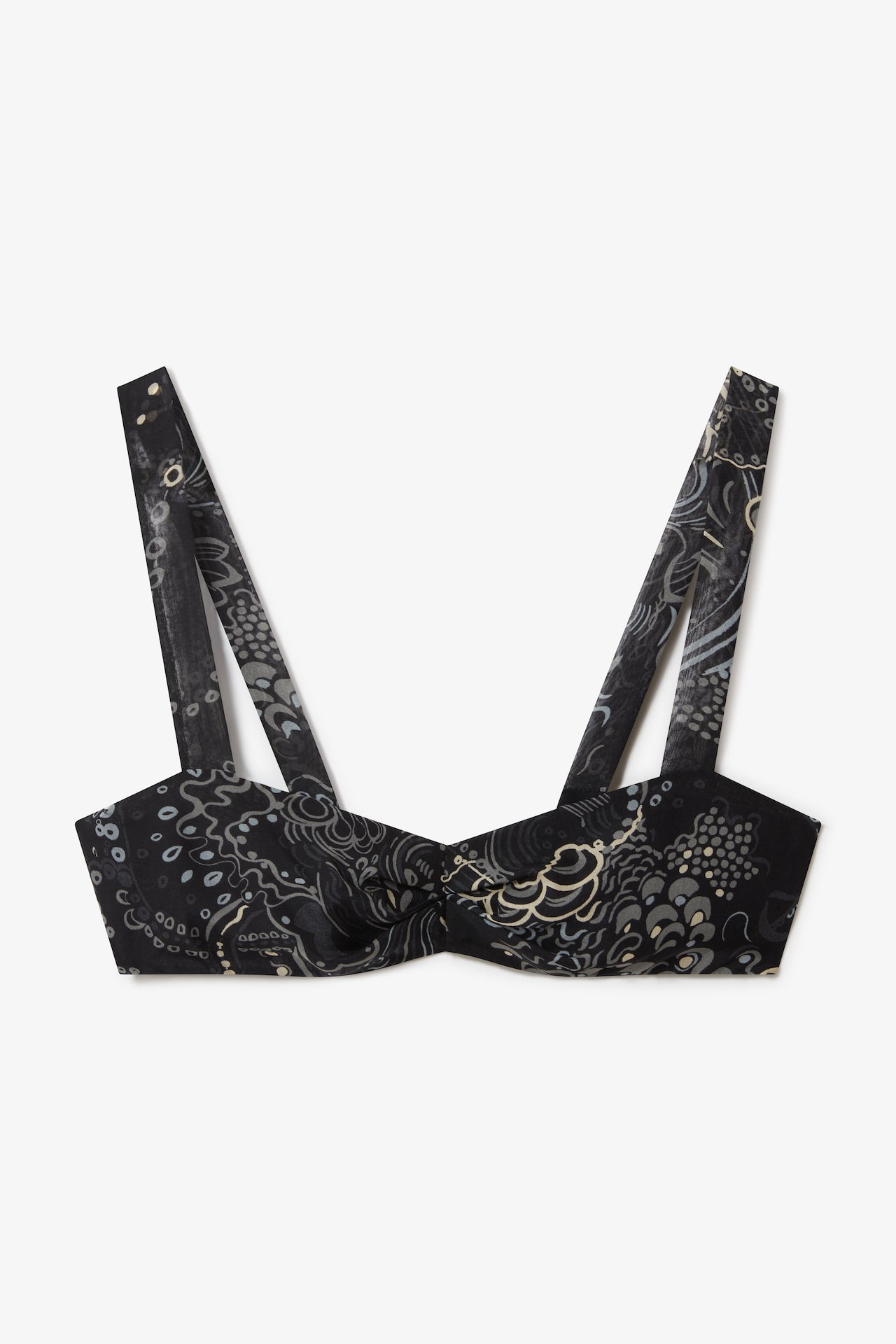 Afia Bralette in Black Grey Mix | Noon By Noor
