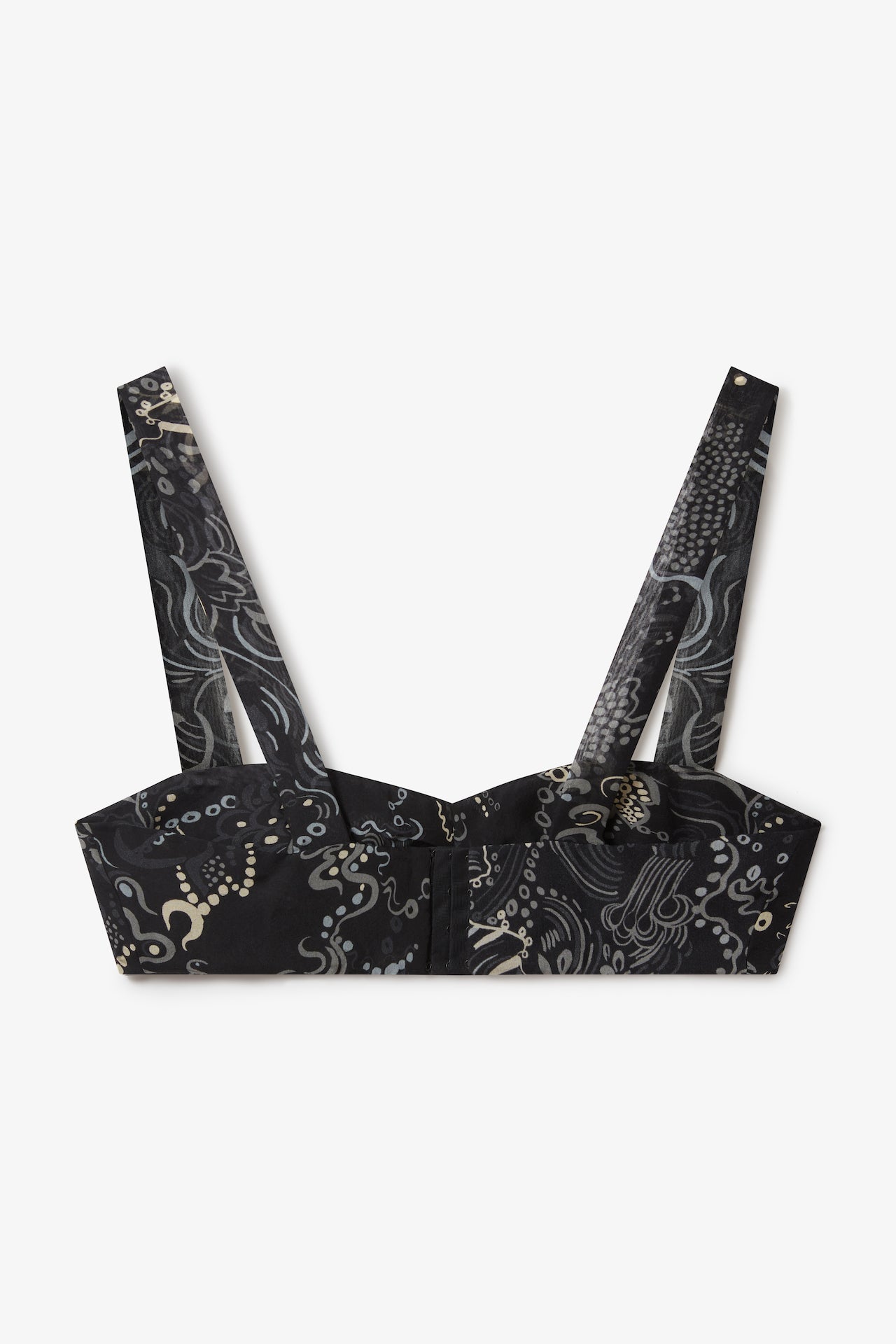 Afia Bralette in Black Grey Mix | Noon By Noor