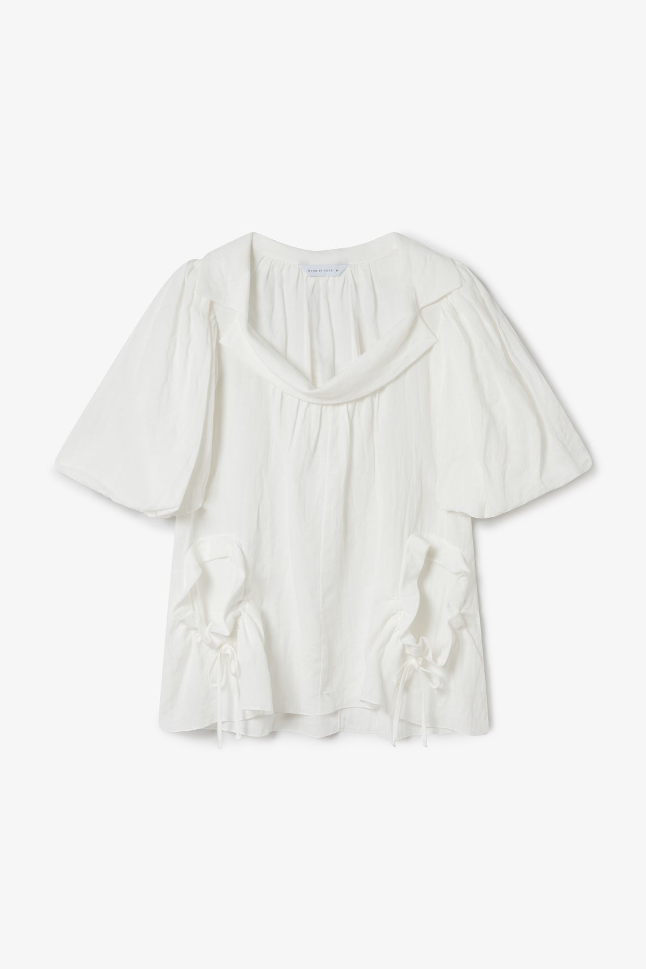 Silvi Top in Noir Pearl White | Noon By Noor