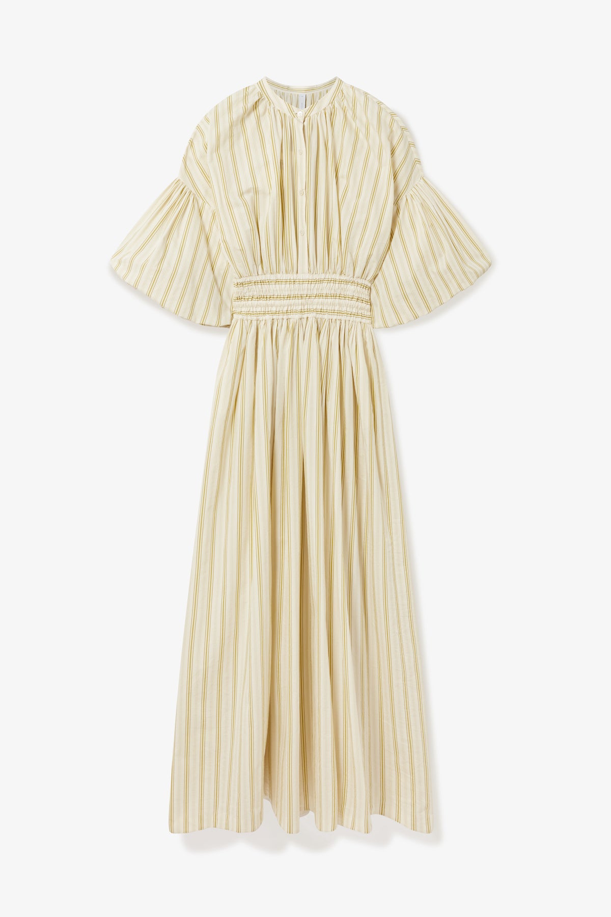 Leanne Dress in Green Ecru| Noon by Noor