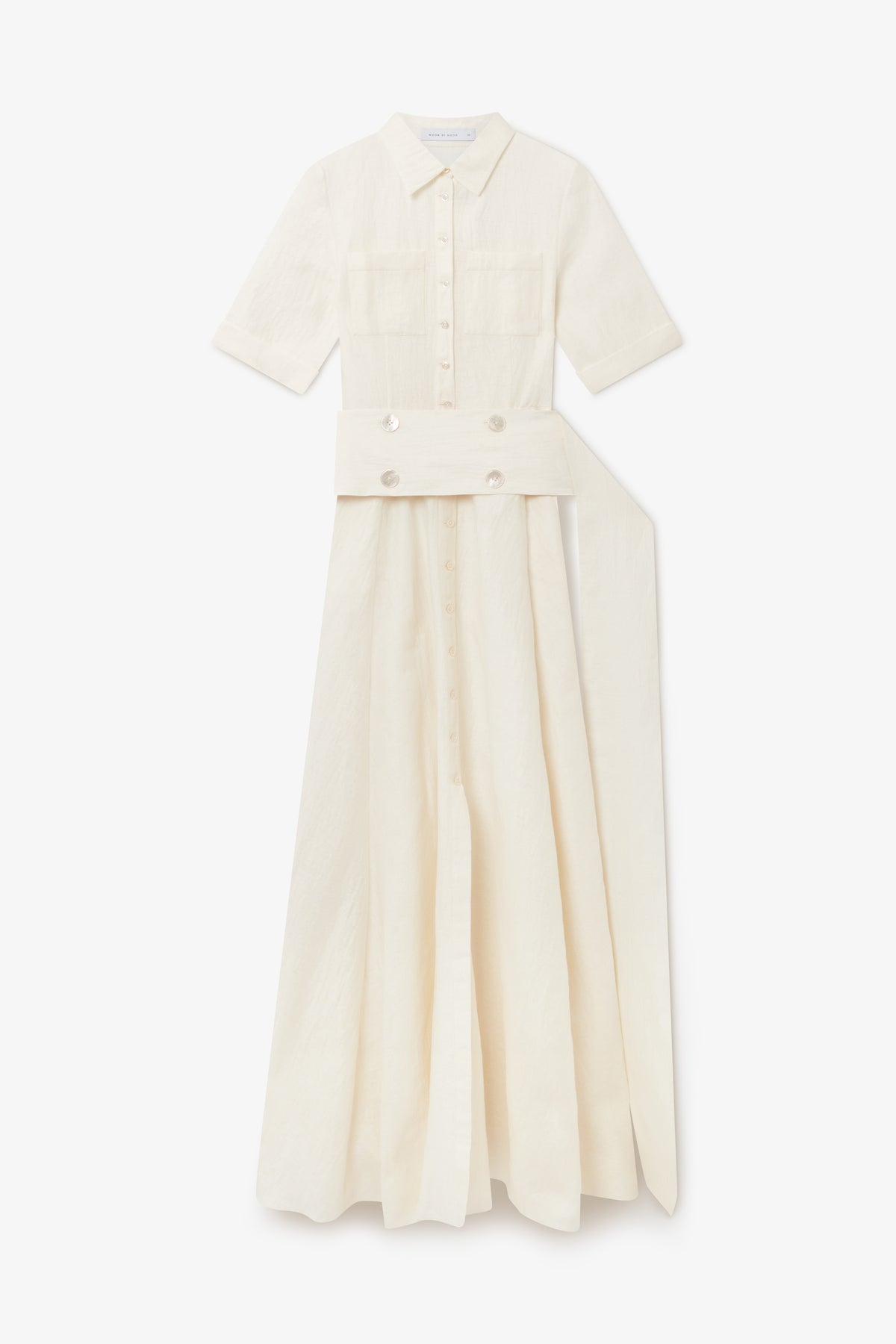 Alexia Dress in Pearl White| Noon by Noor