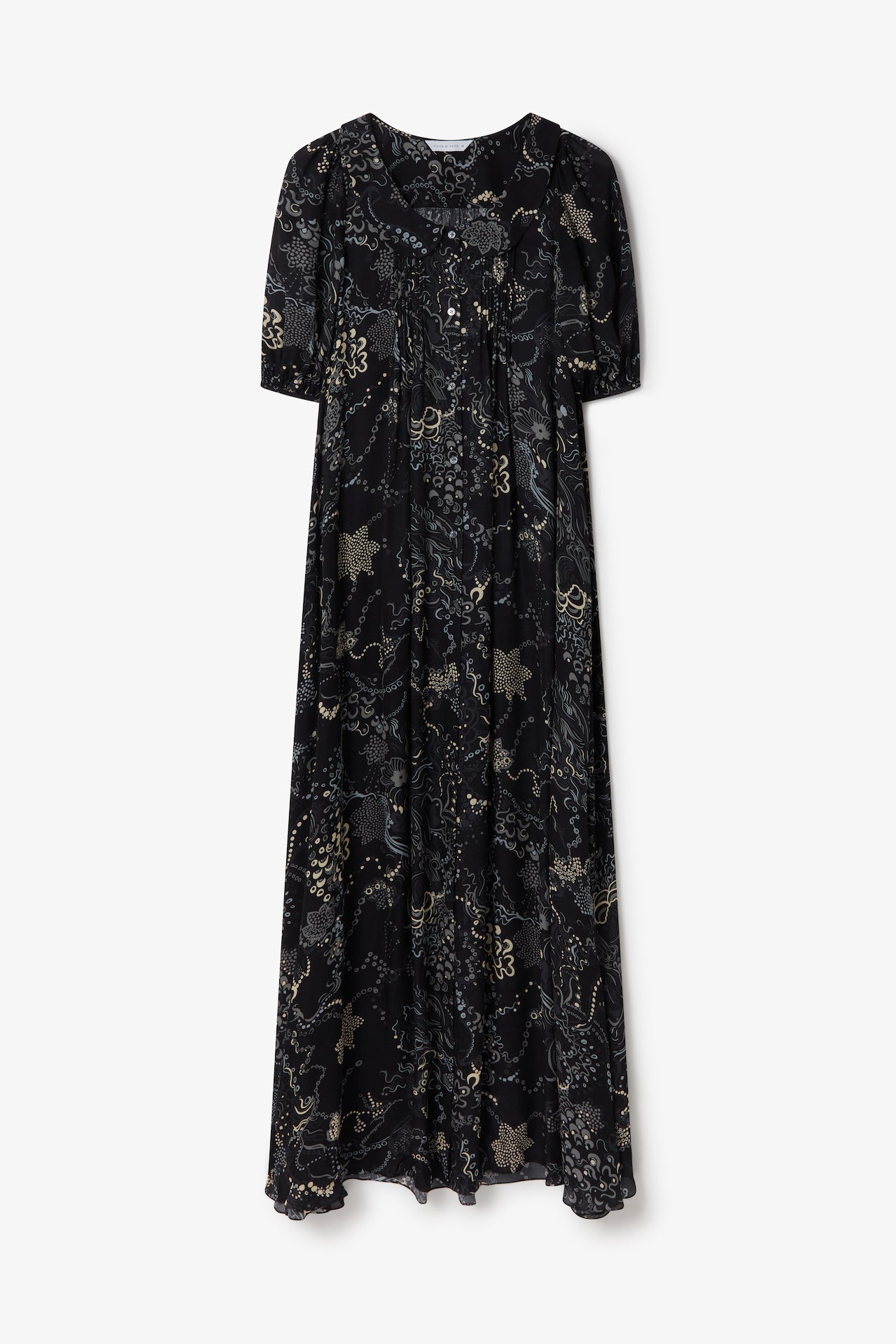 Eleanor Dress in Black Grey Mix | Noon By Noor