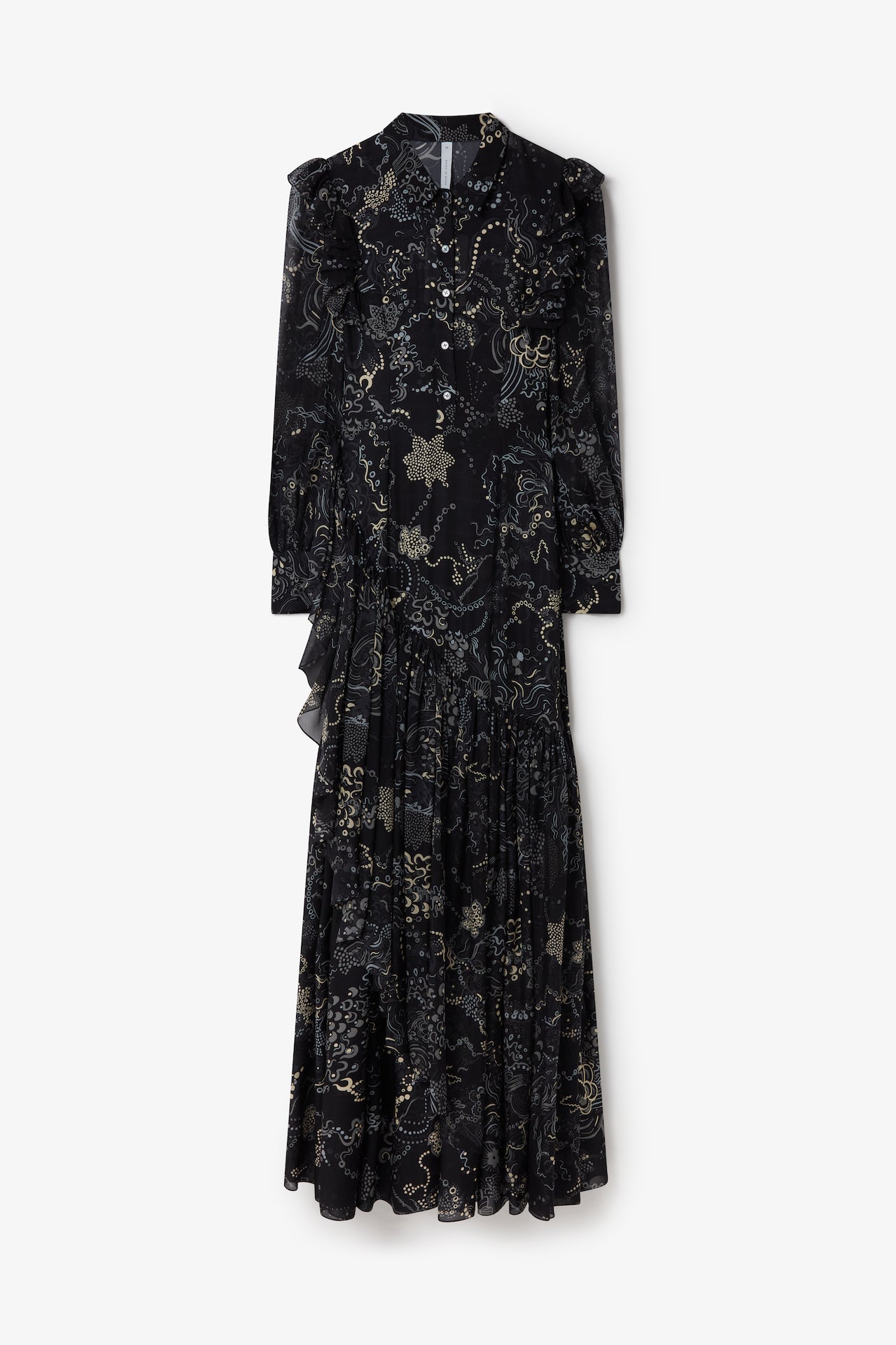 Jyn Dress in Black Mix Grey | Noon By Noor