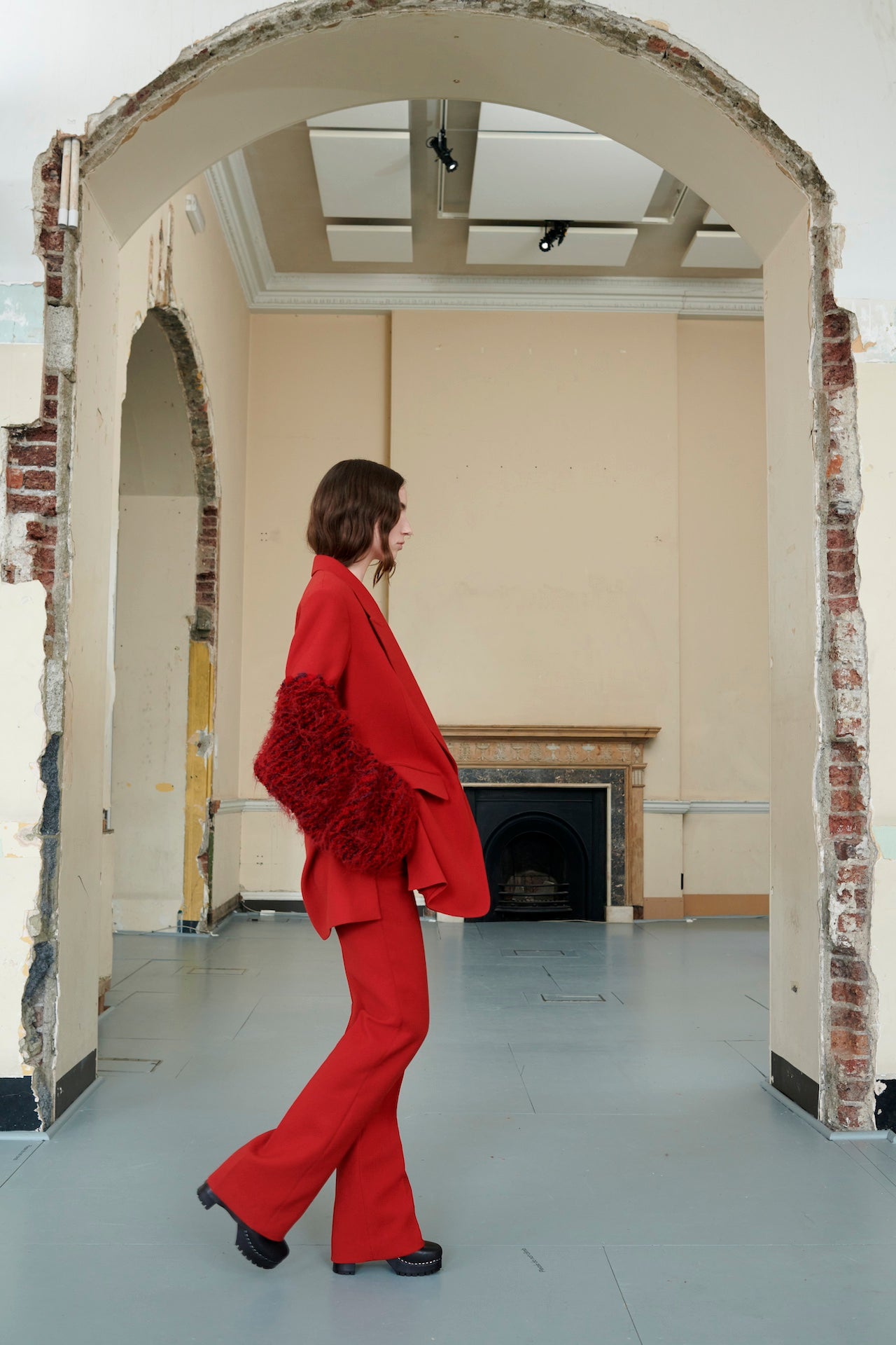 Liza Trouser in Pillarbox Red | Noon By Noor