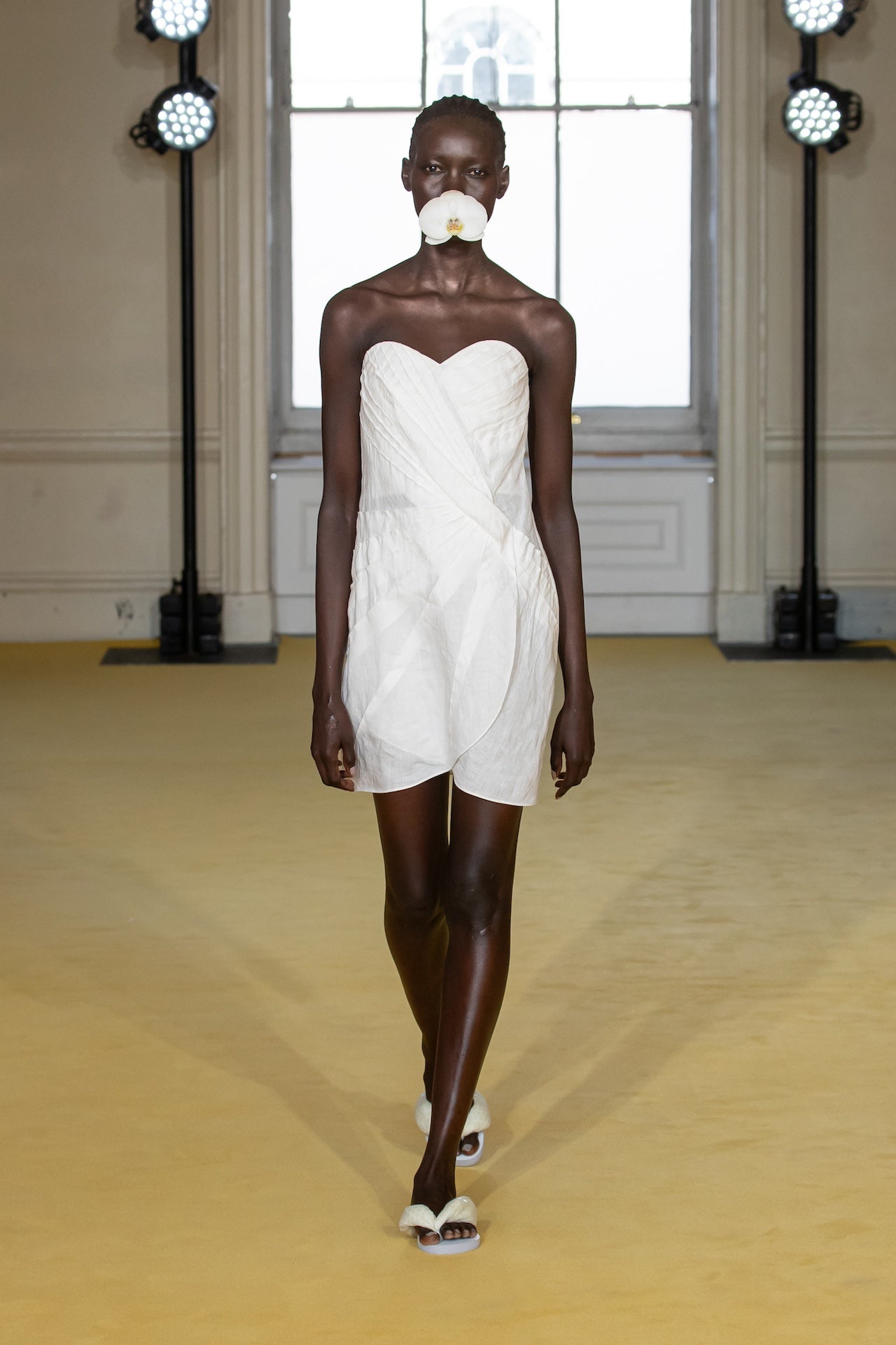 Meri Dress in Soft White | Noon By Noor