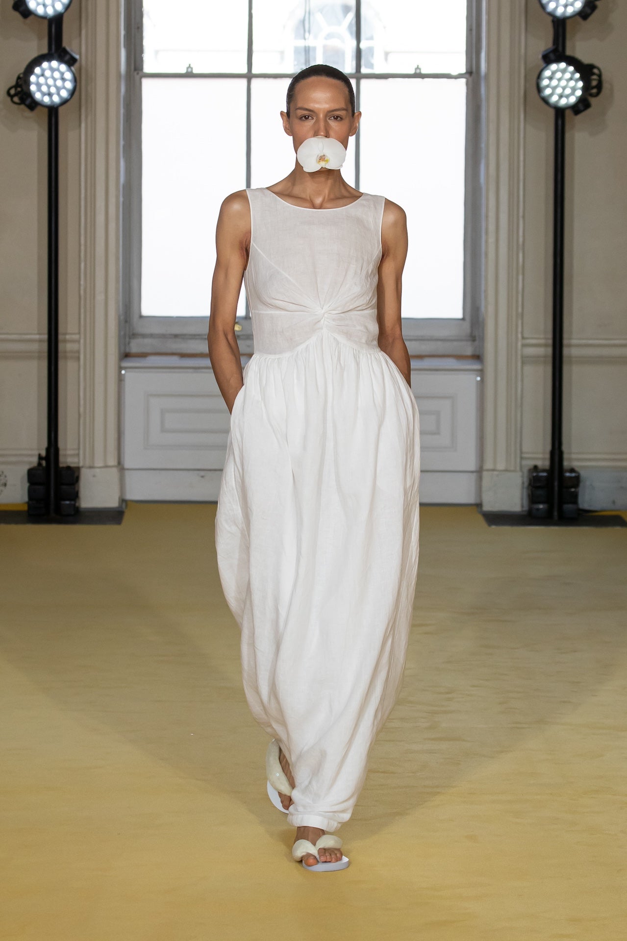 Shinji Dress in Soft White | Noon By Noor
