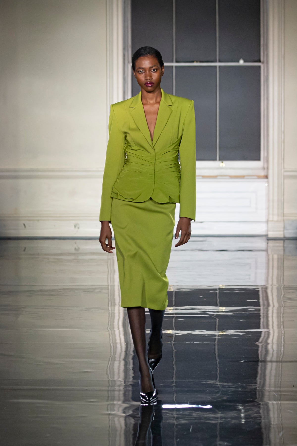 Sulika Jacket in Palm Green| Noon by Noor