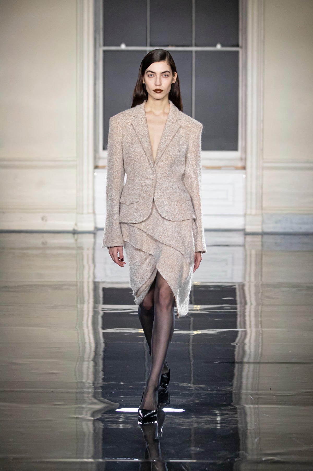 Deluca Jacket in Ivory Caramel | Noon By Noor
