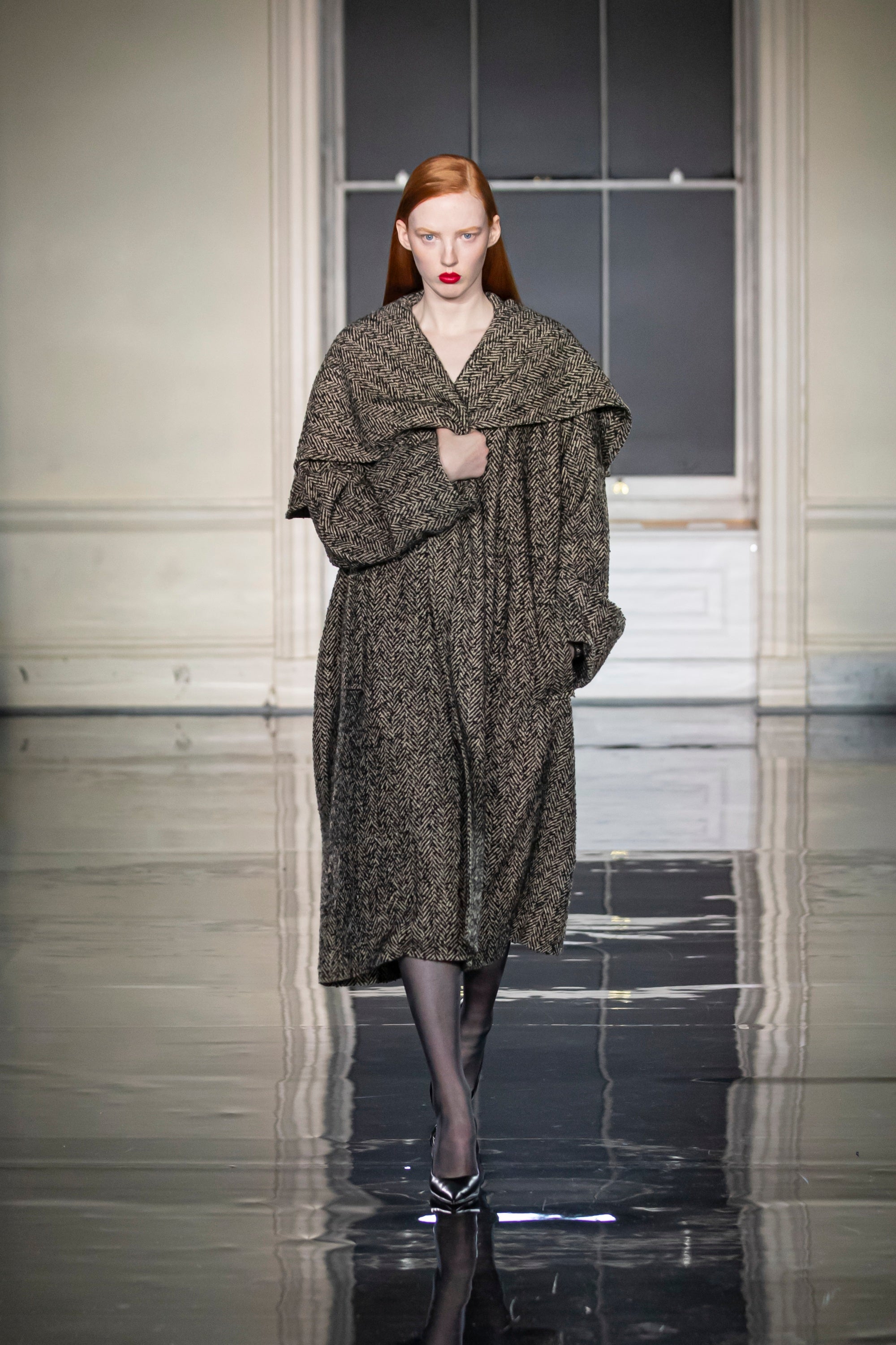 Mattias Coat in Brown Black | Noon By Noor