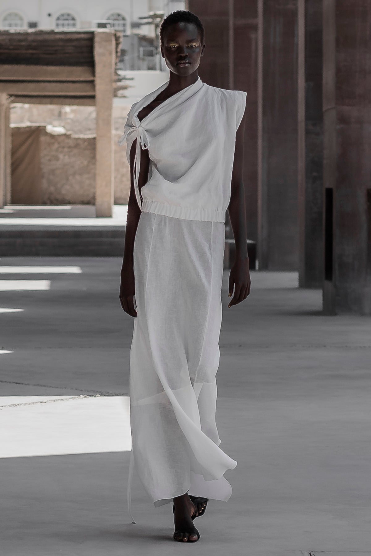 Devlyn Top in Pearl White| Noon by Noor