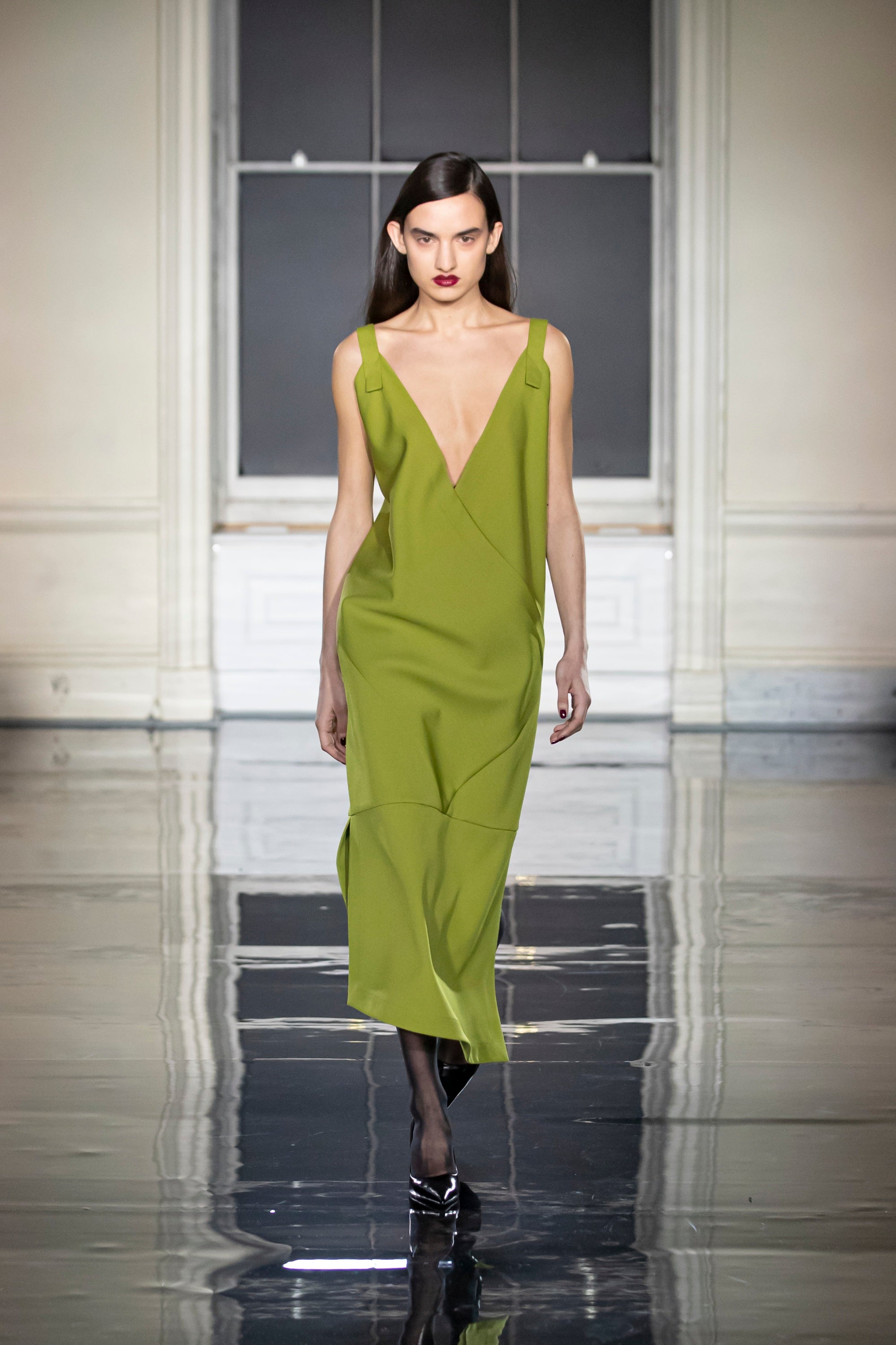 Rhea Dress in Palm Green | Noon By Noor