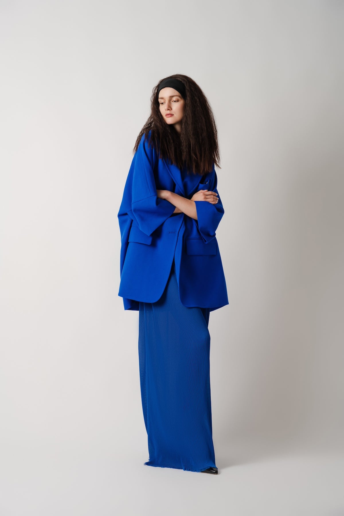 Wimpole ST Jacket in Klein Blue| Noon by Noor