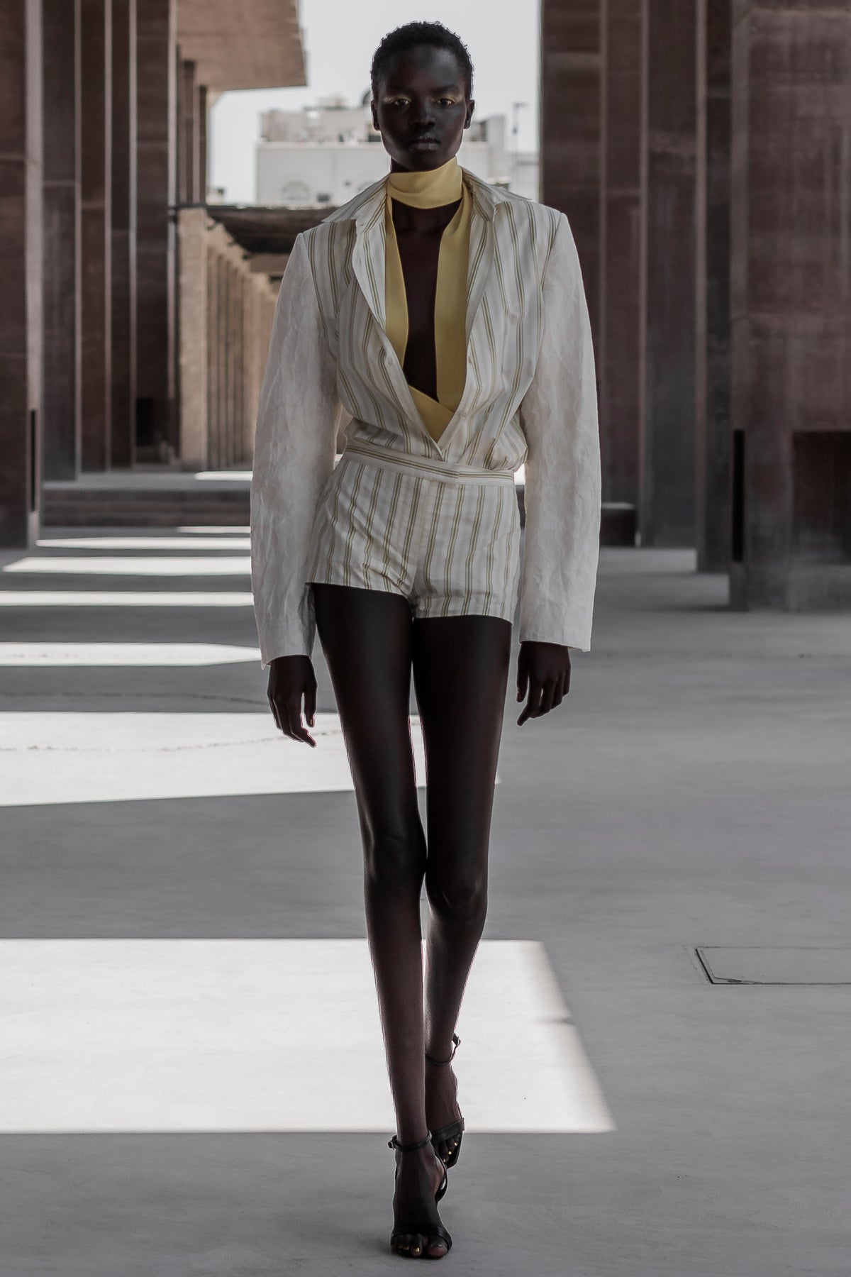 Lilly Jacket in Green Ecru| Noon by Noor