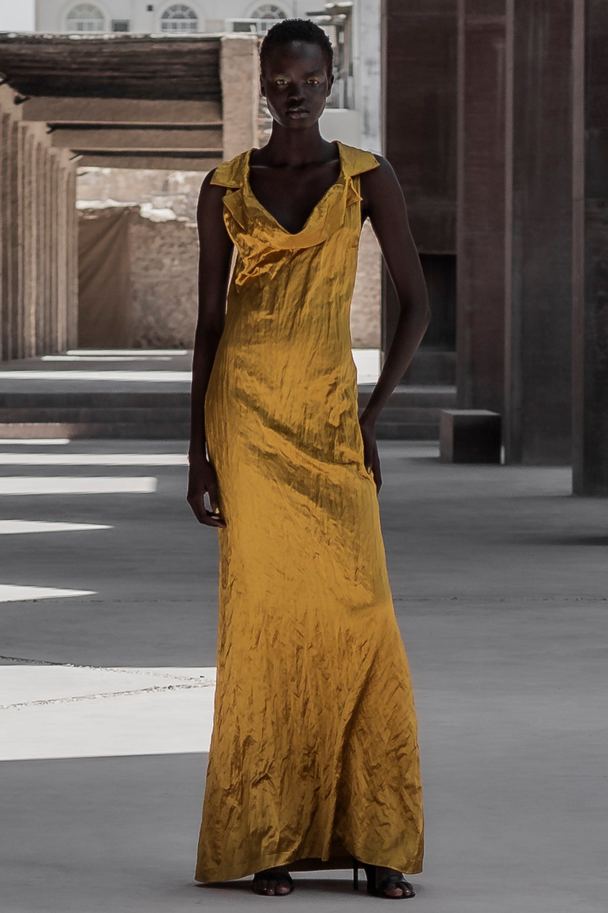 Celine Dress in Gold| Noon by Noor